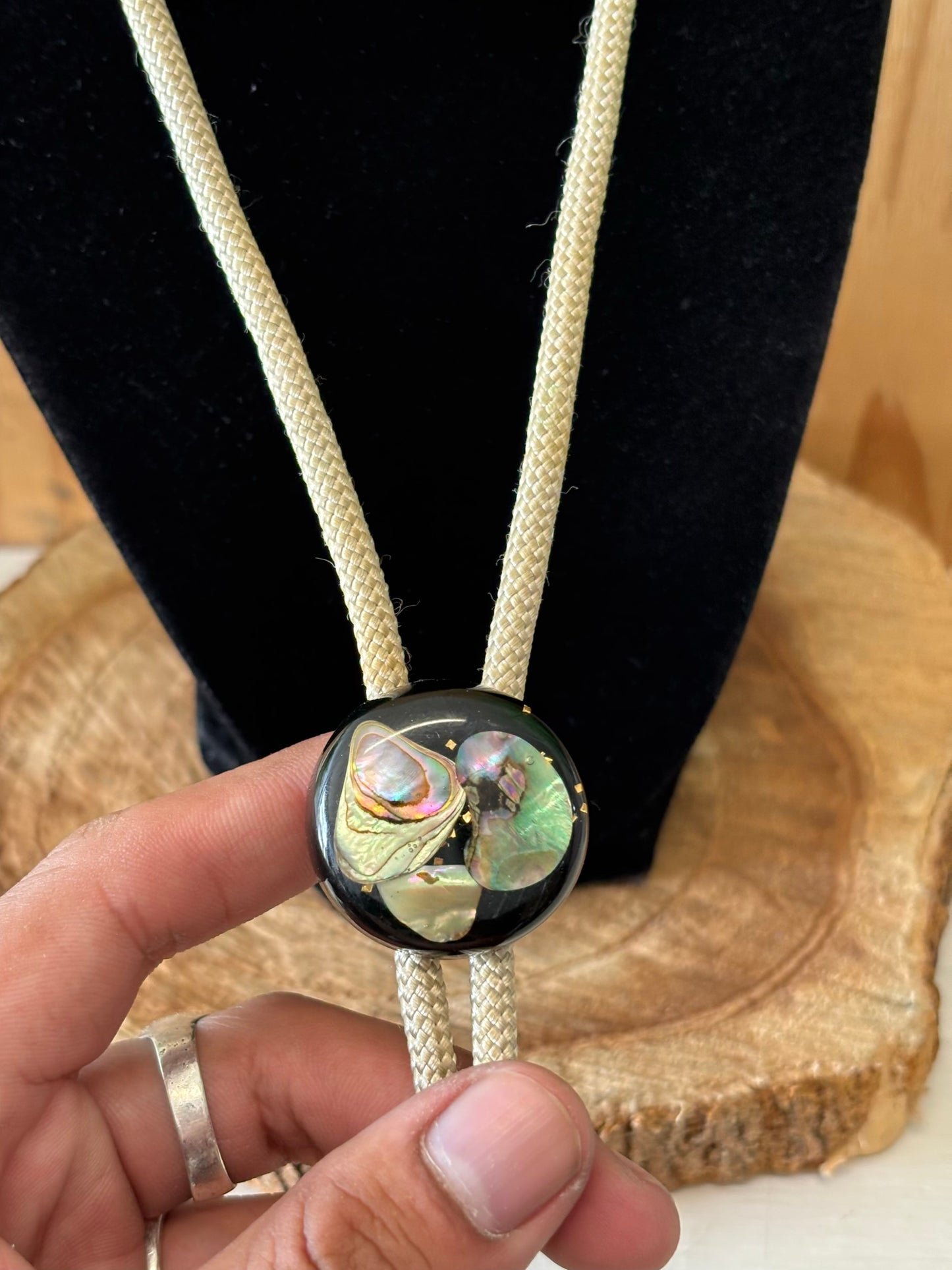 Resin Pendant Bolo Tie