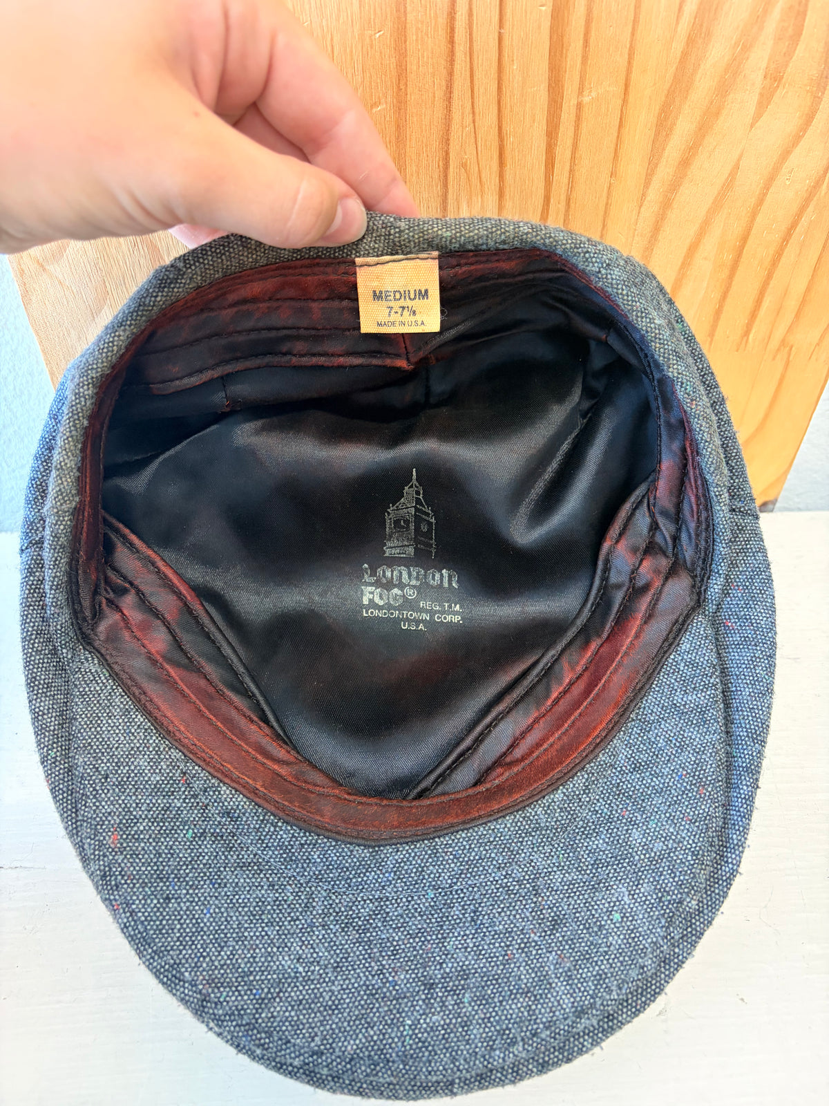 Vtg London Fog Flat Cap : M