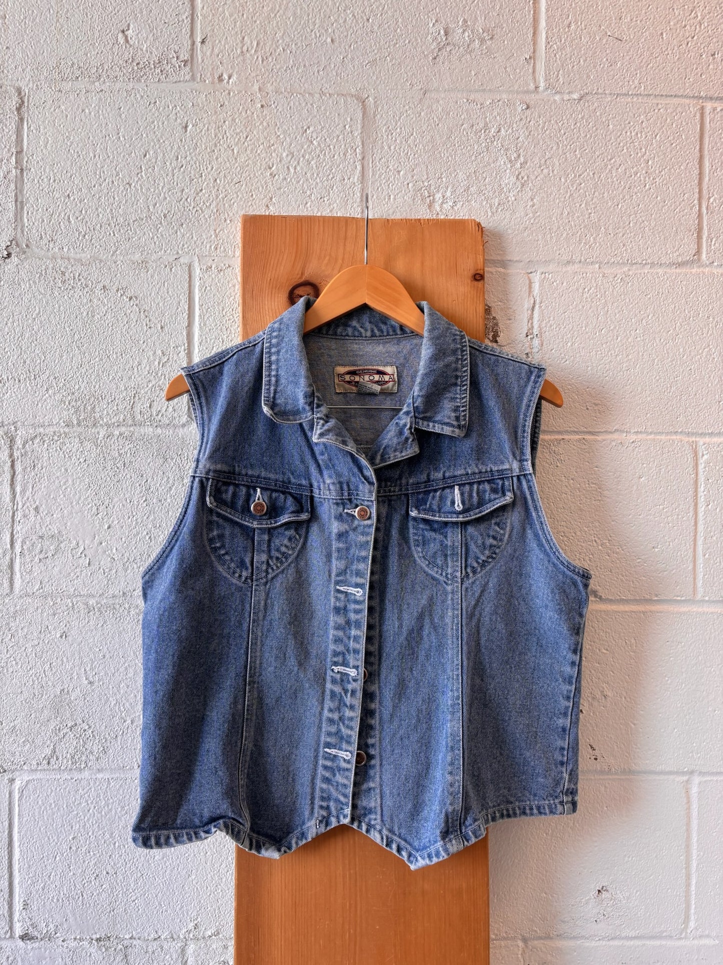 Classic Denim Vest : XL