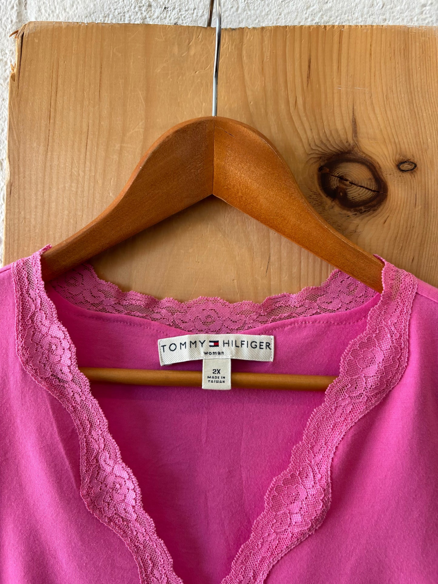 Pink Tommy Hilfiger Top : 2XL