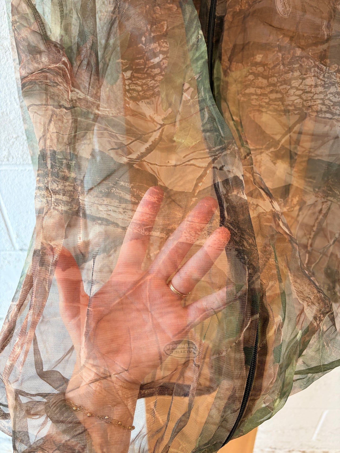 Sheer Mesh Camo Jacket : L