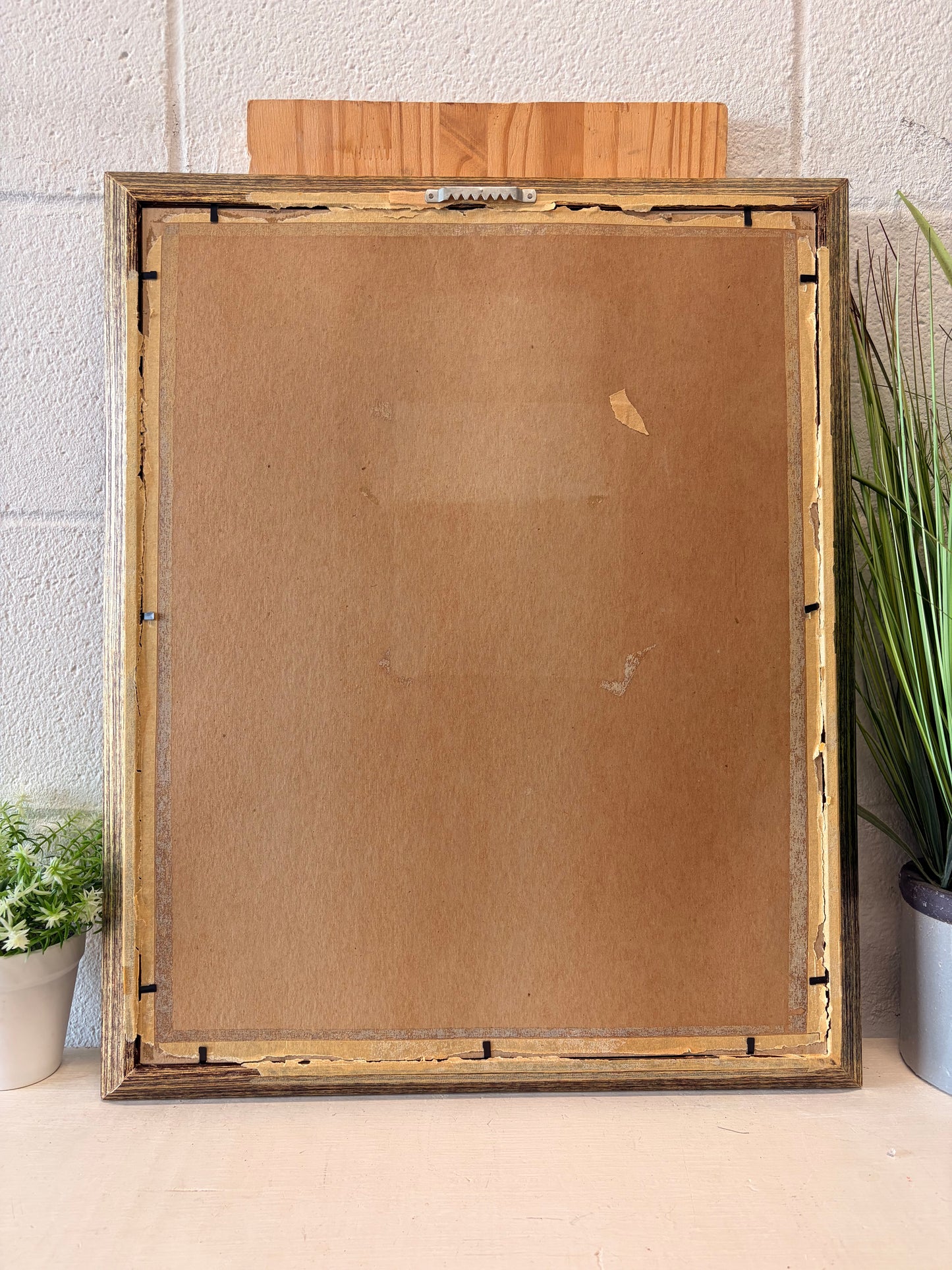 Vtg Large Green Bordered Frame (Local Pick Up Only)