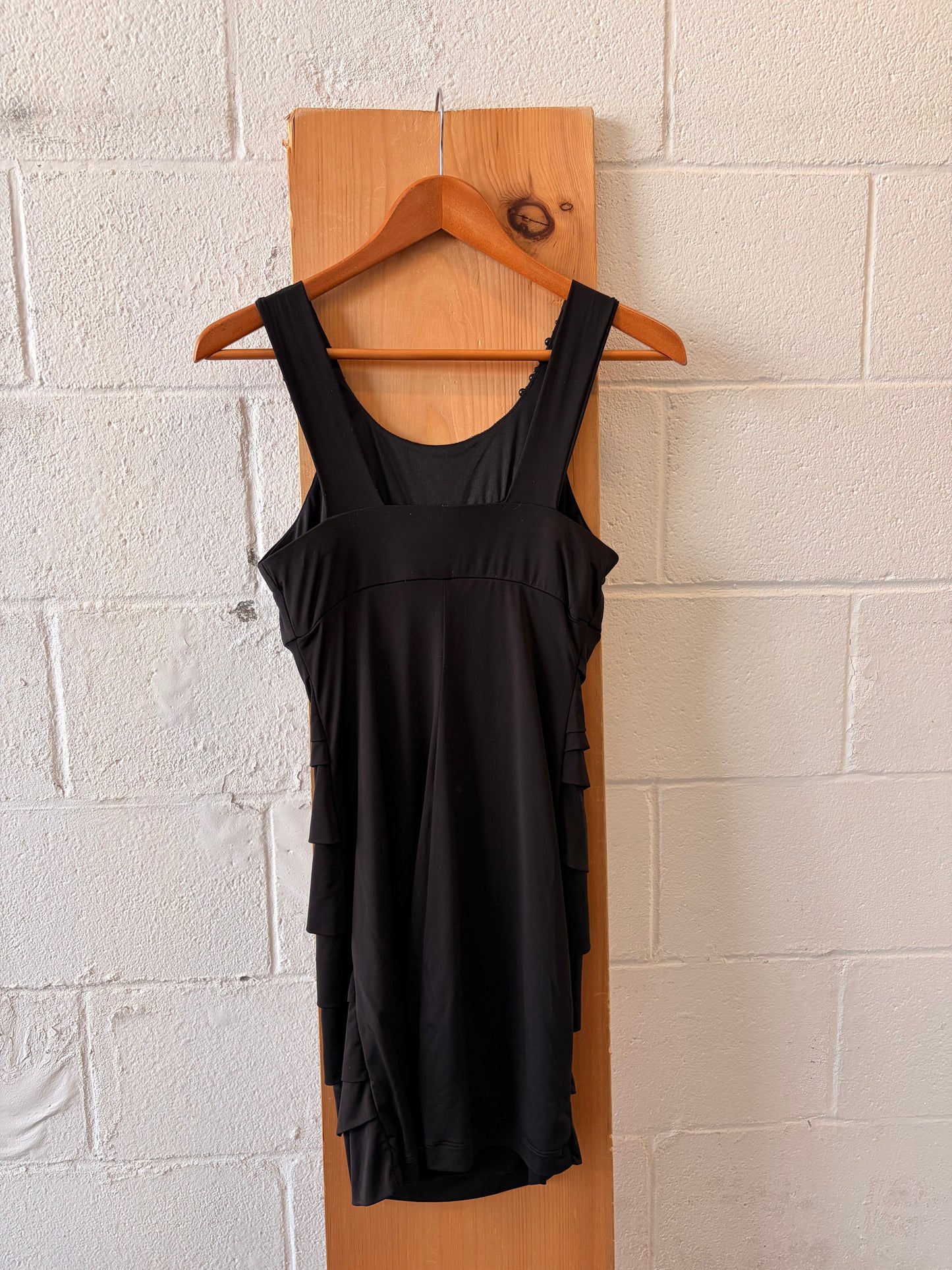 Beaded Black Cocktail Dress : 3/4