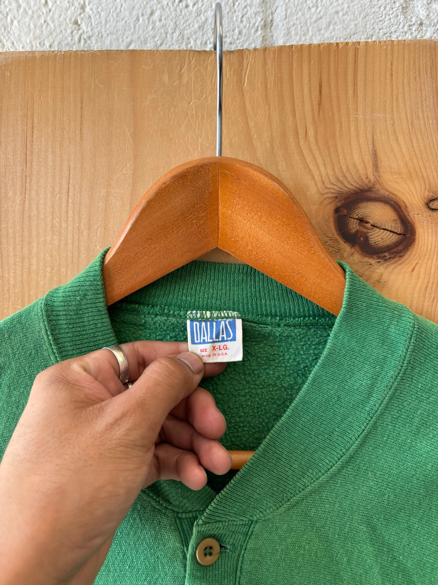 Vtg Green Crewneck : XL