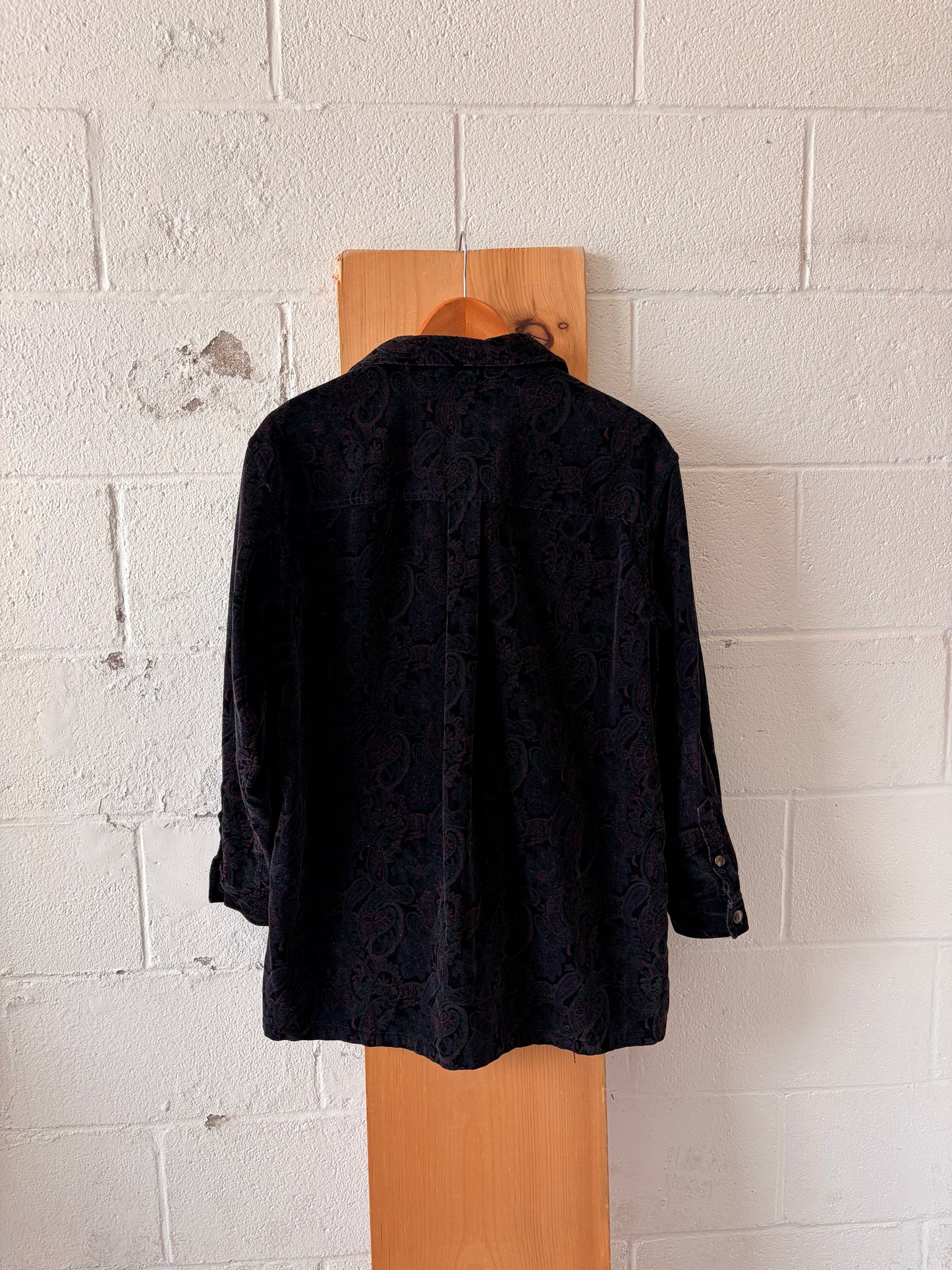 Vtg Purple Paisley Jacket : M