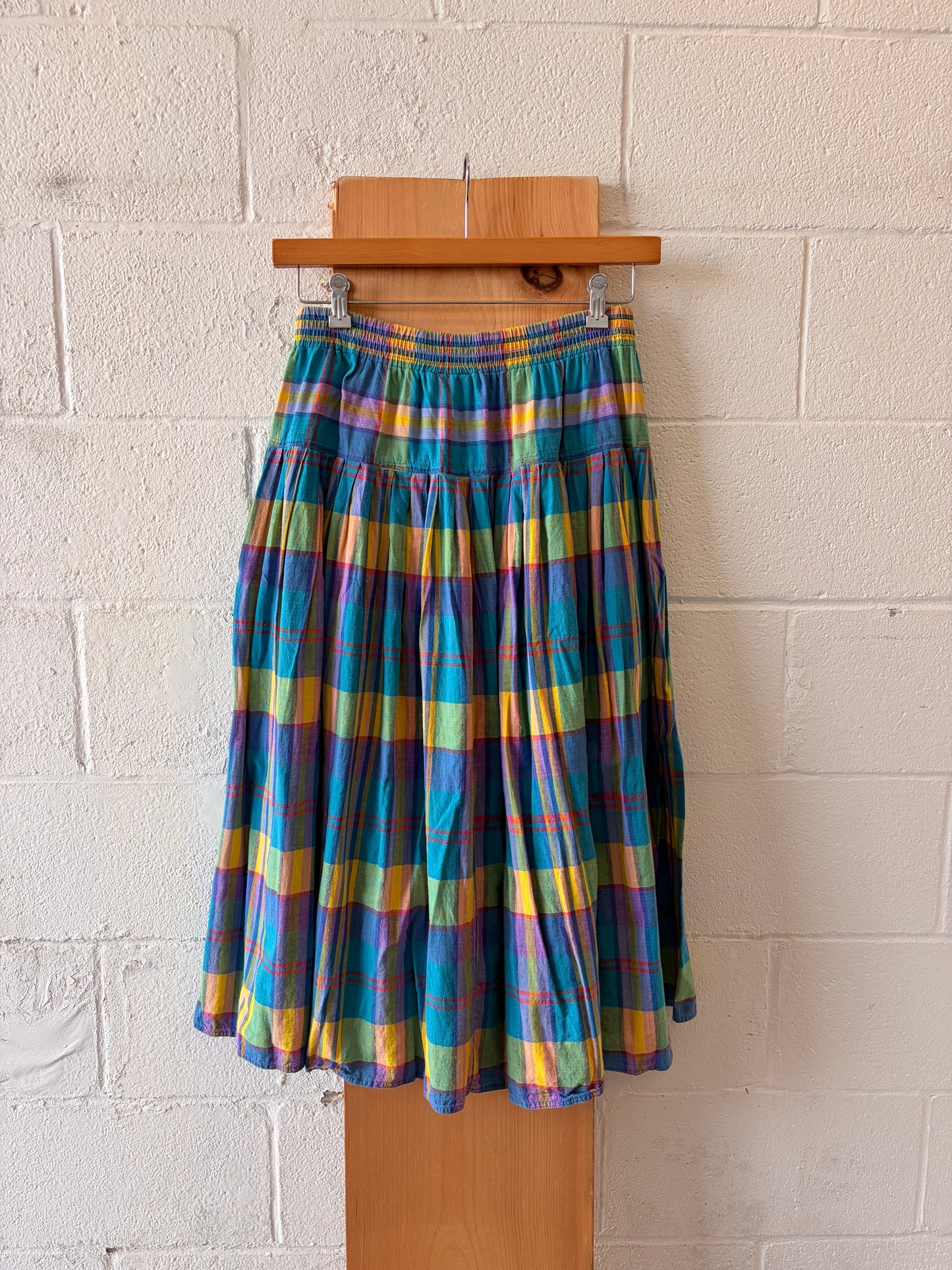 Colorful Plaid Skirt : 20W/34