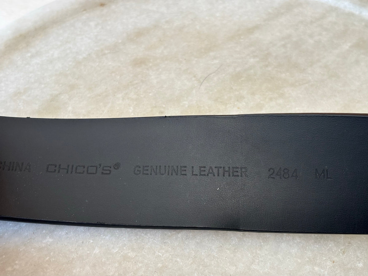 Chico’s Black Statement Belt : M/L