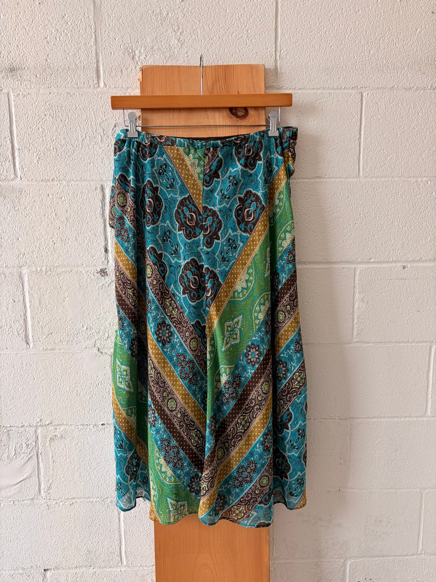 Patterned Boho Midi Skirt : 12