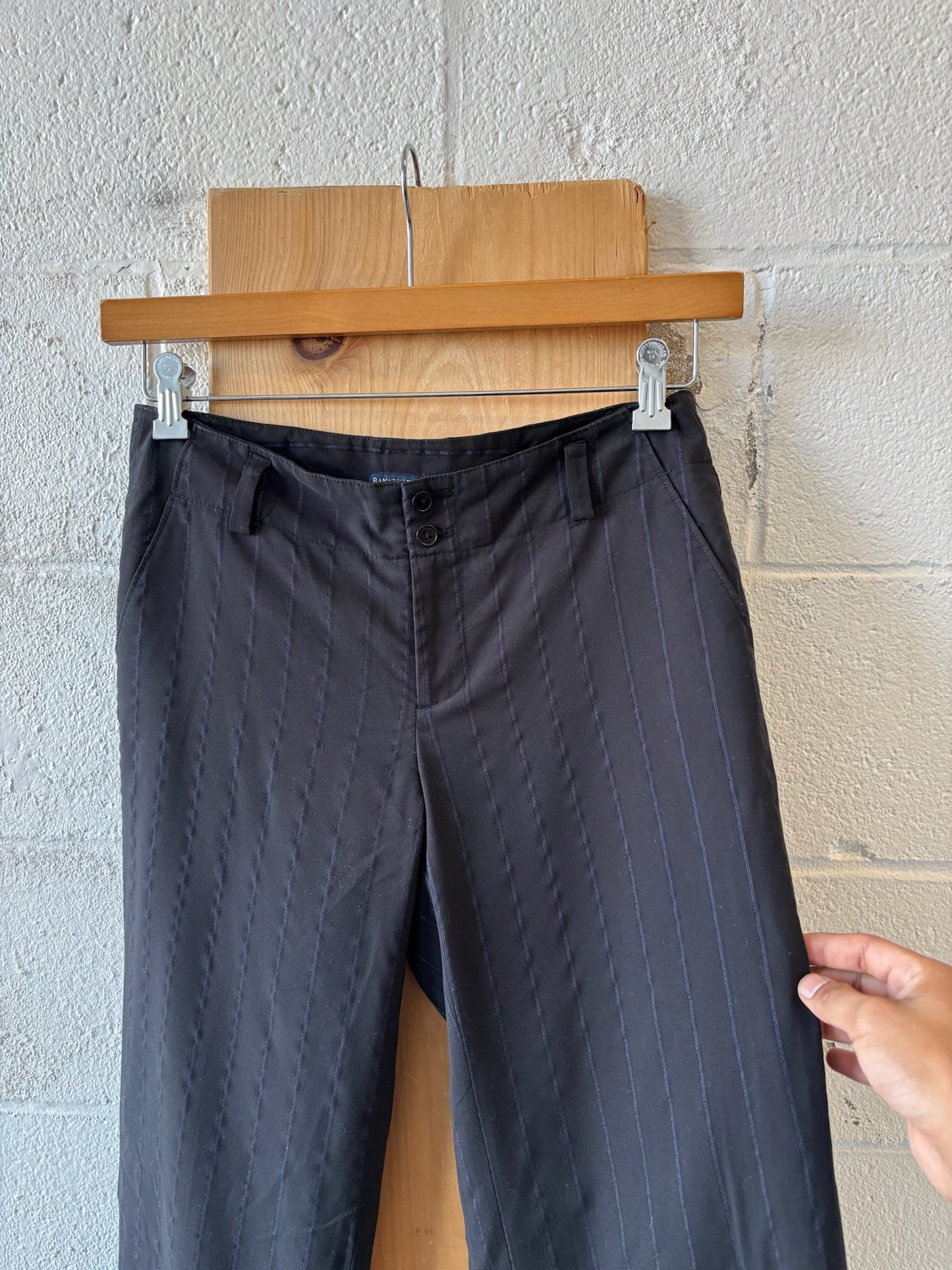 Low Rise Striped Trousers : 4