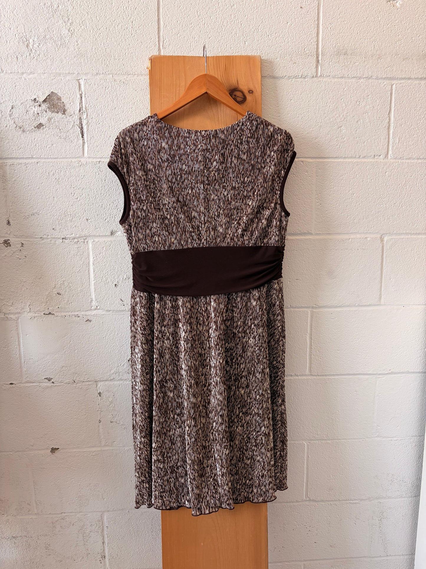 Brown & White Midi Dress : 14P