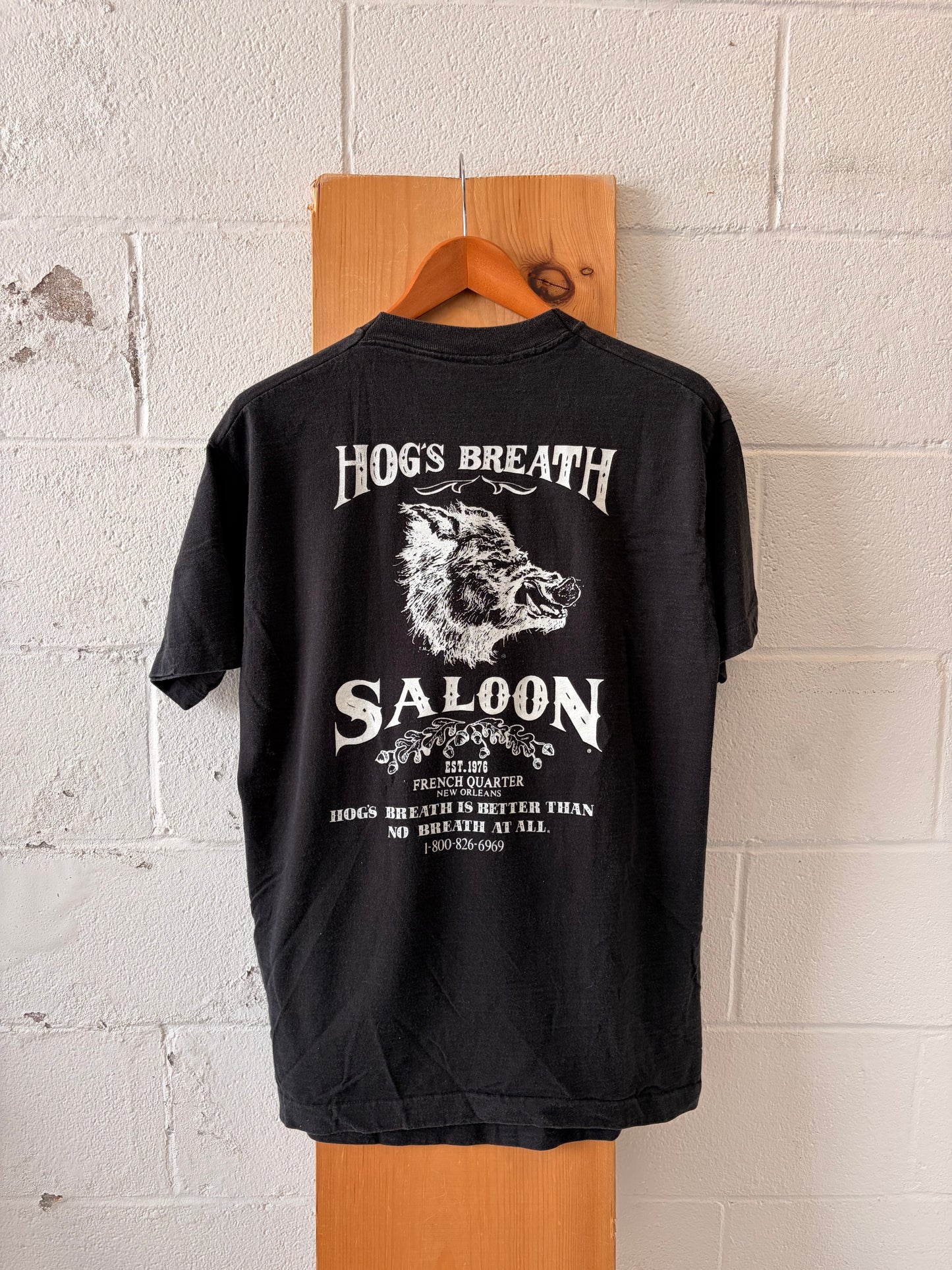 Vtg Single Stitch Hogs Breath Saloon Tee : L