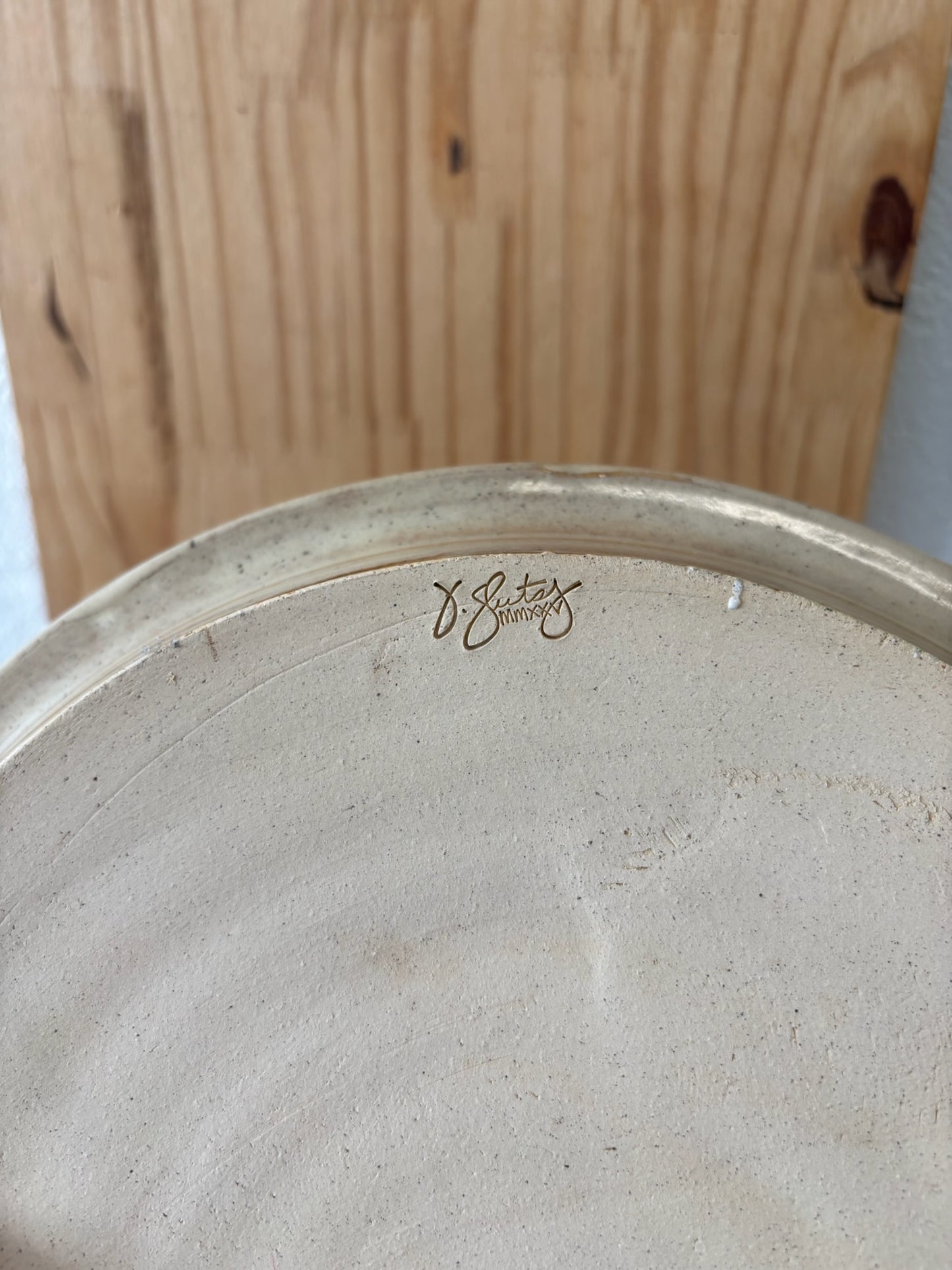 Handmade Ceramic Plate (Local Pick Up Only)