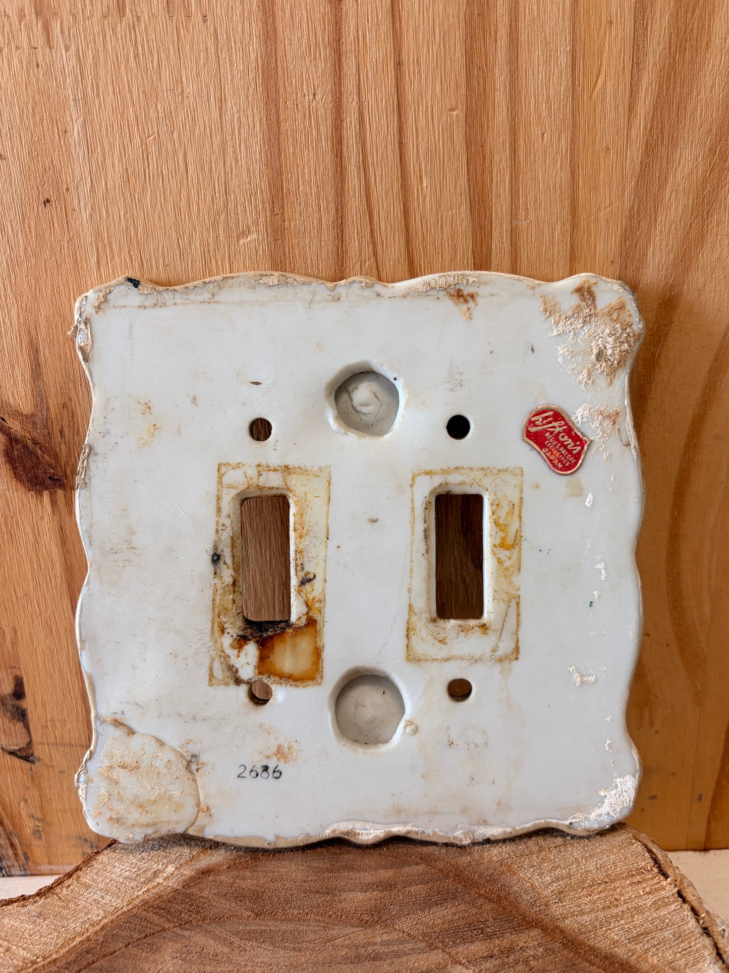 Vtg Ceramic Floral Outlet Cover (Local Pick Up Only - As Is)