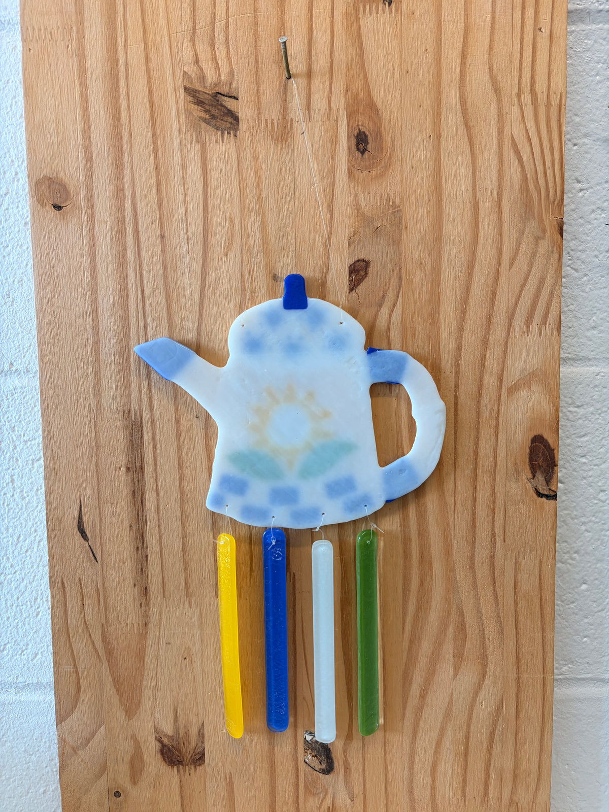 Glass Teapot Wind Chime (Local Pick Up Only)