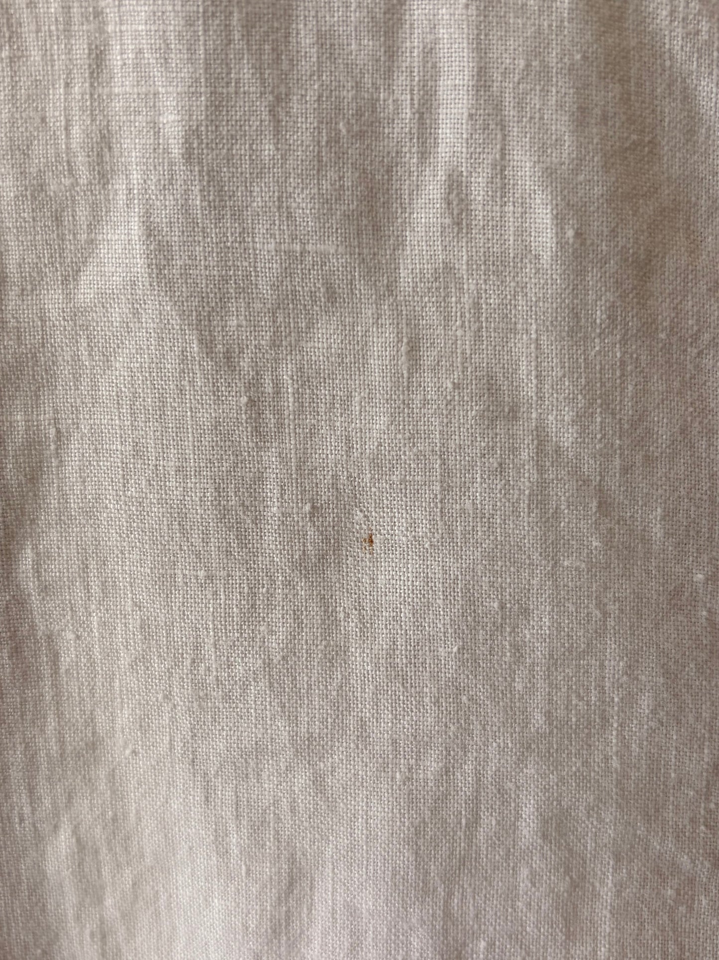 Classic White Linen Blouse : XL