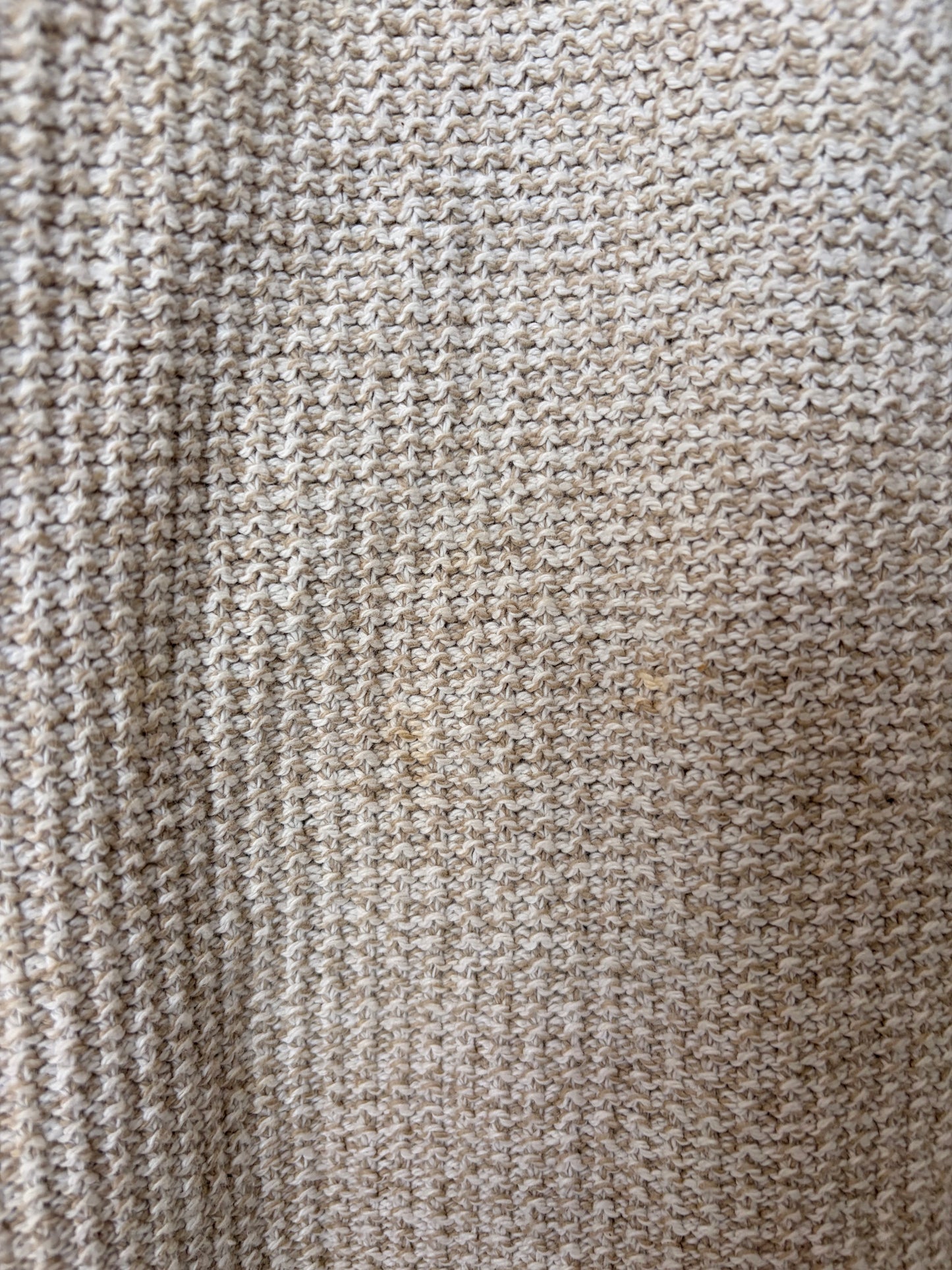 Vtg Eddie Bauer Oatmeal Sweater Vest : L