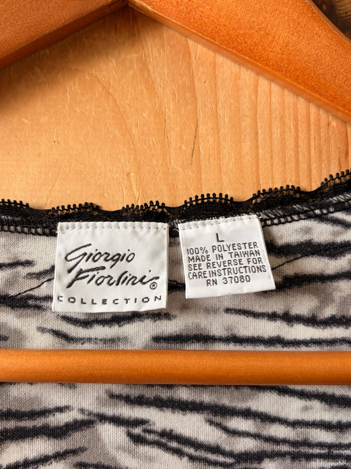 Vtg Zebra Print Cami : L