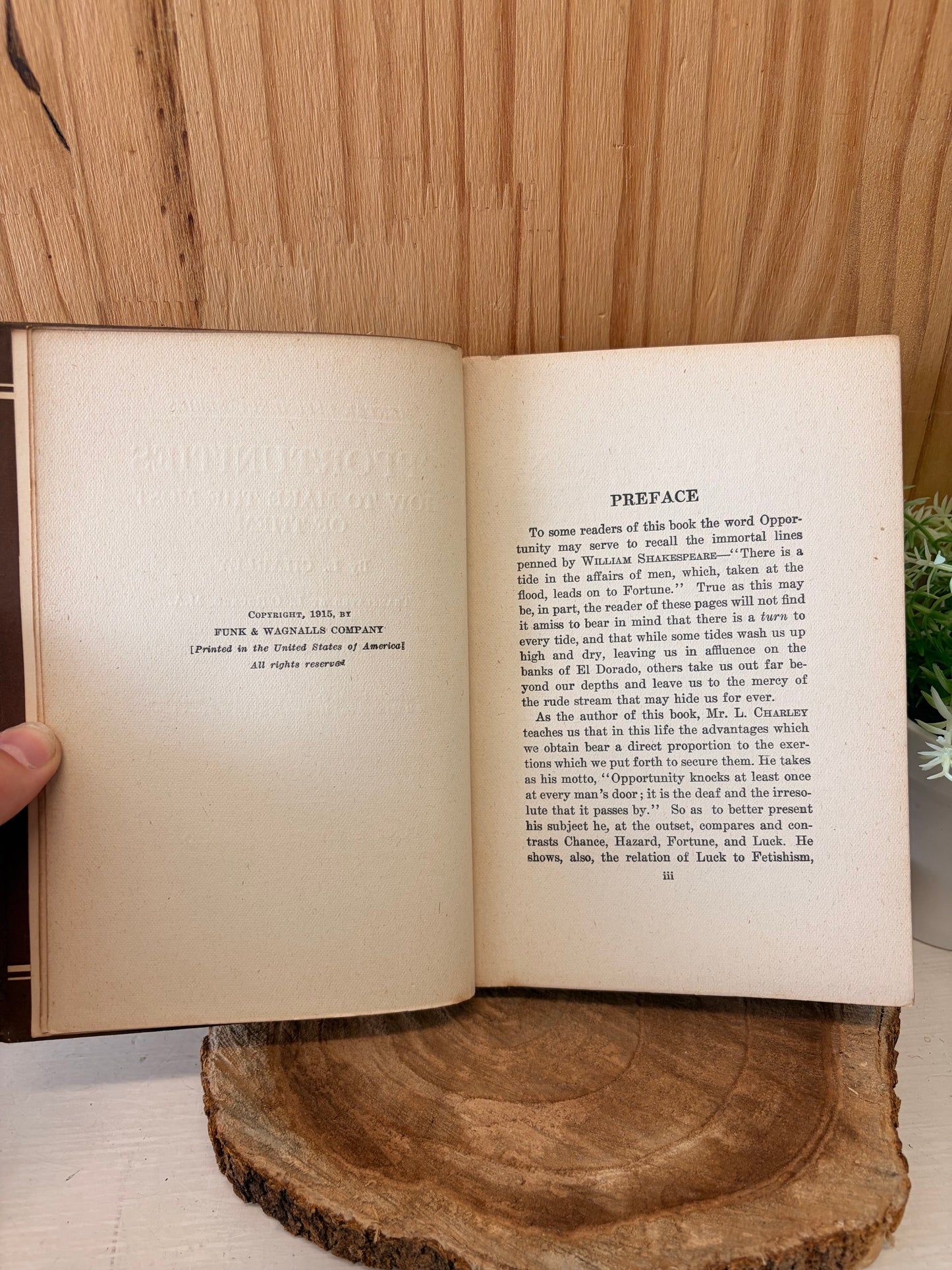 Vtg Opportunities Book