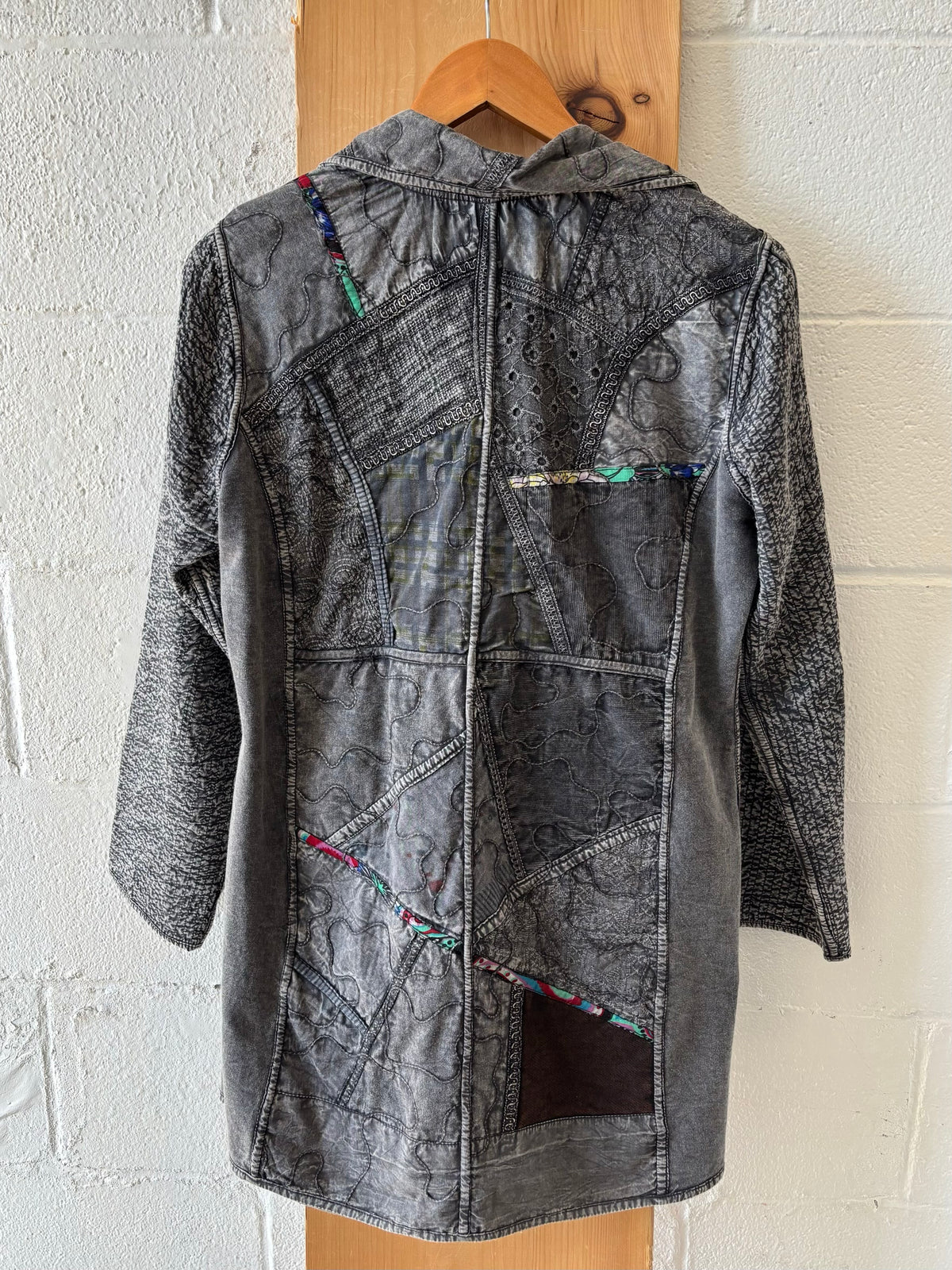 Patchwork Gray Jacket : M/L