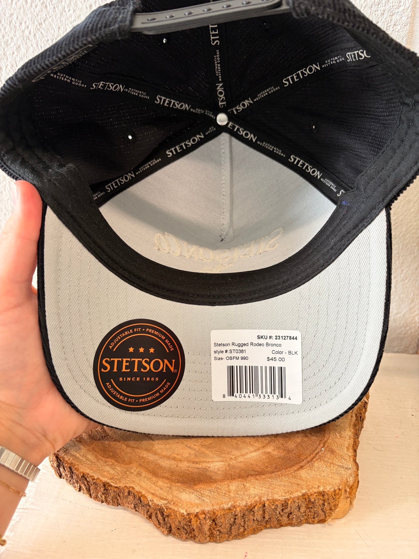 Corduroy Stetson Baseball Cap