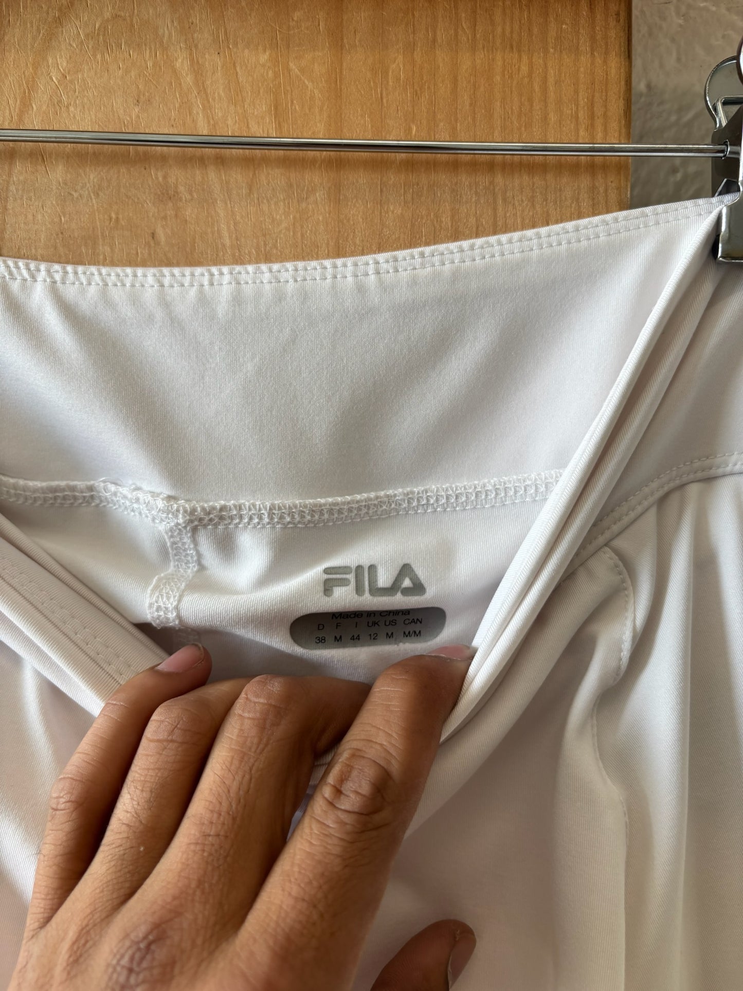 White Fila Skirt : M