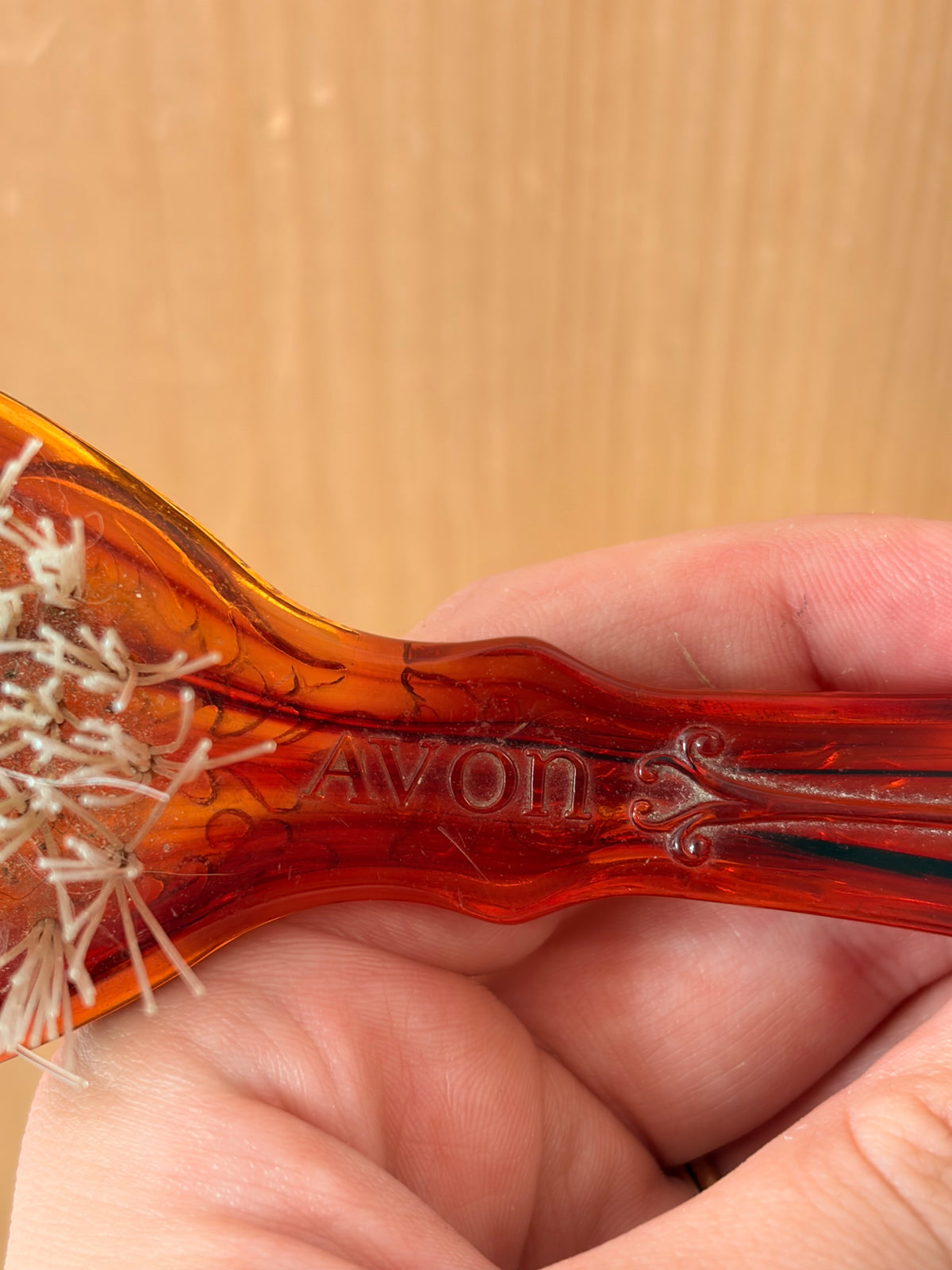 Vtg Avon Cameo Vanity Brush