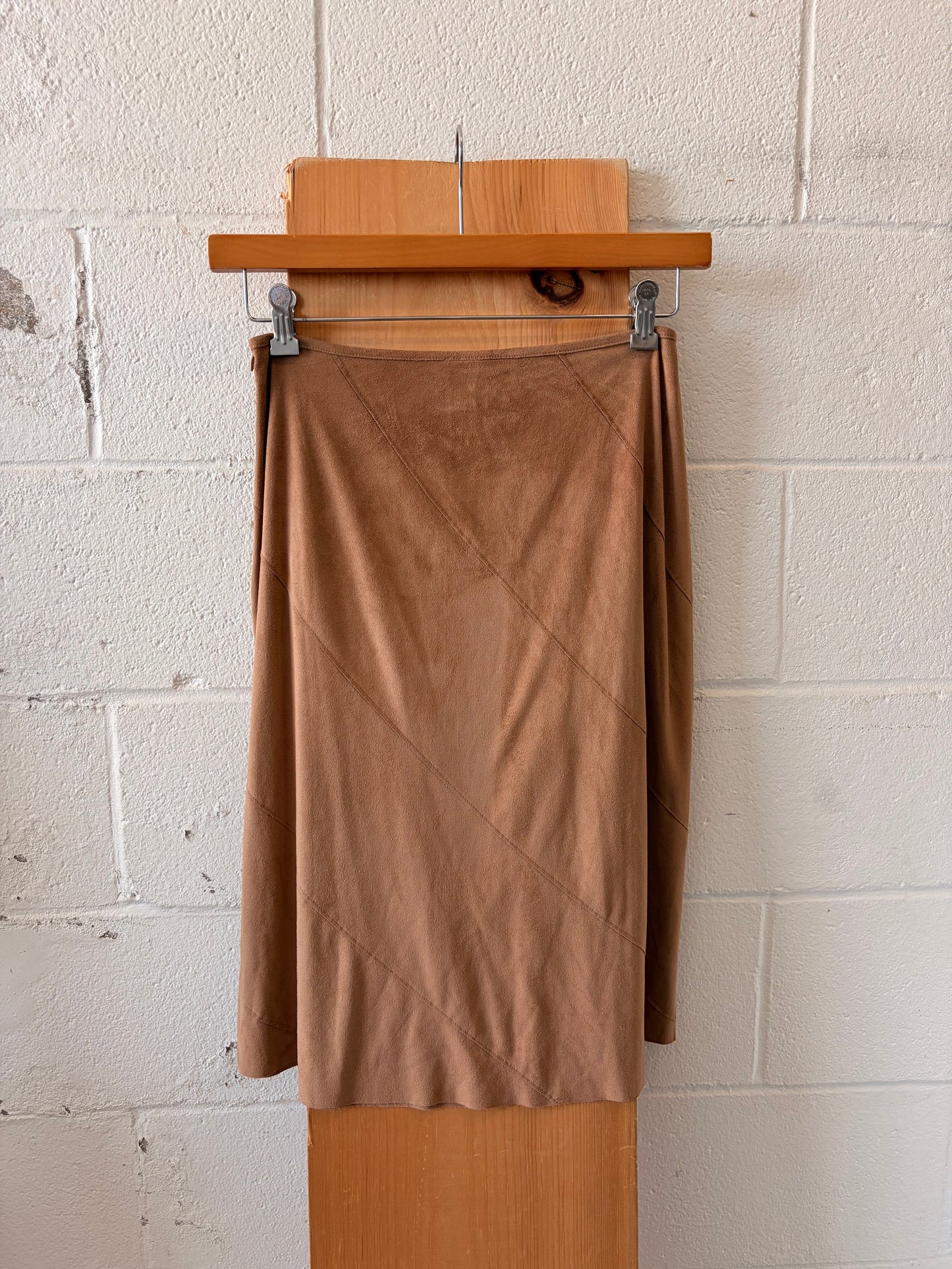 Faux Suede Midi Skirt : 6