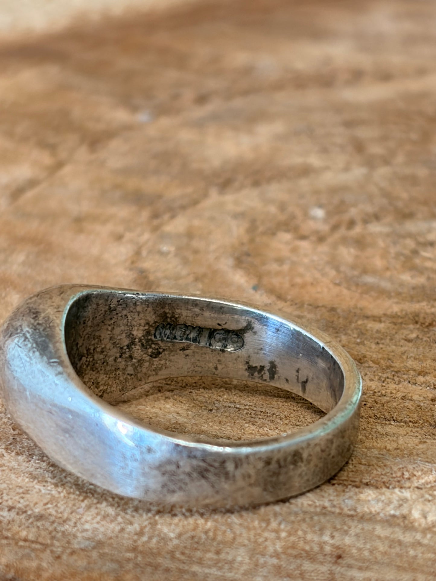 925 Mexico Silver Dome Ring : Size 7