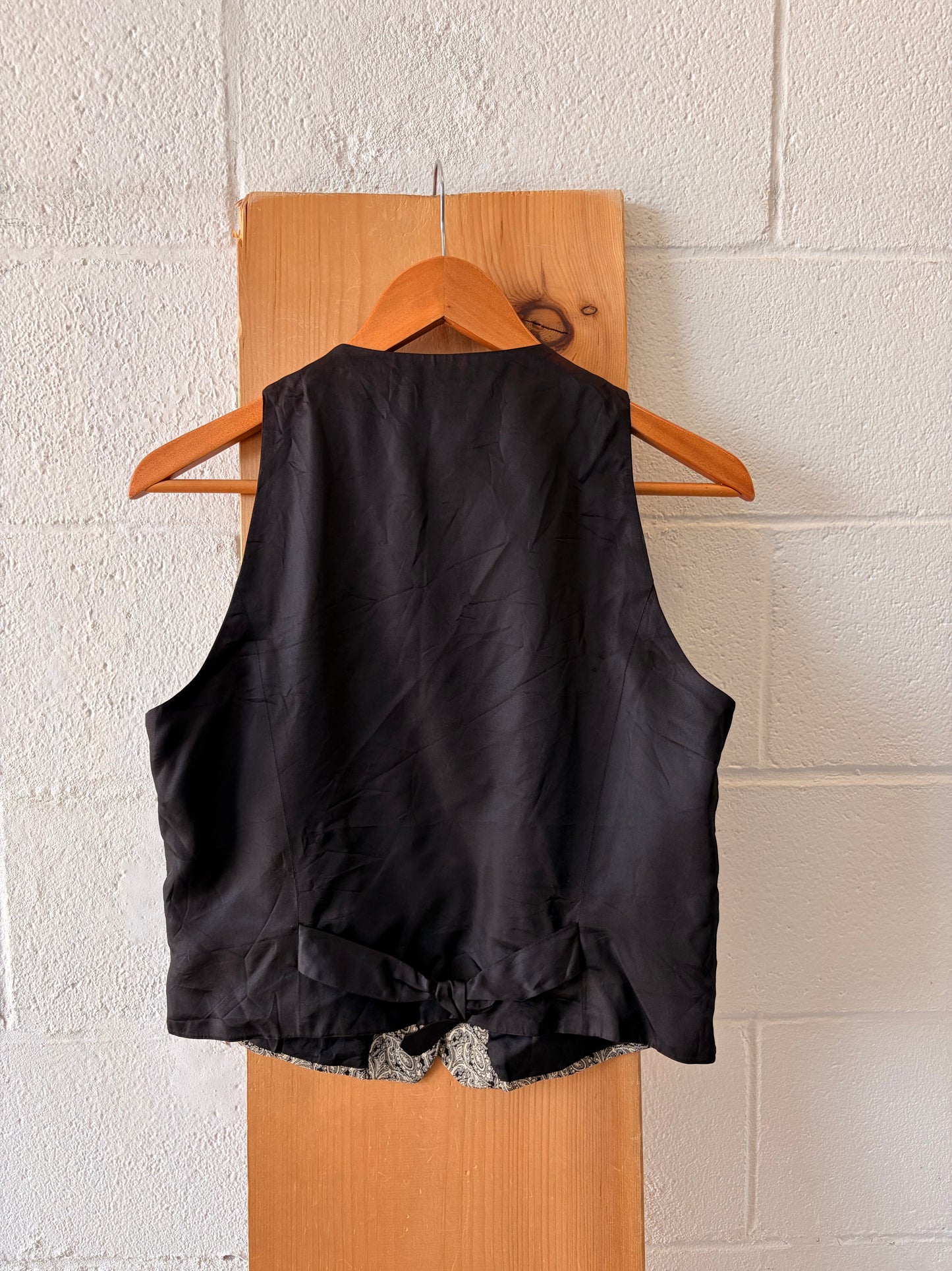 Vtg Patterned Vest : M