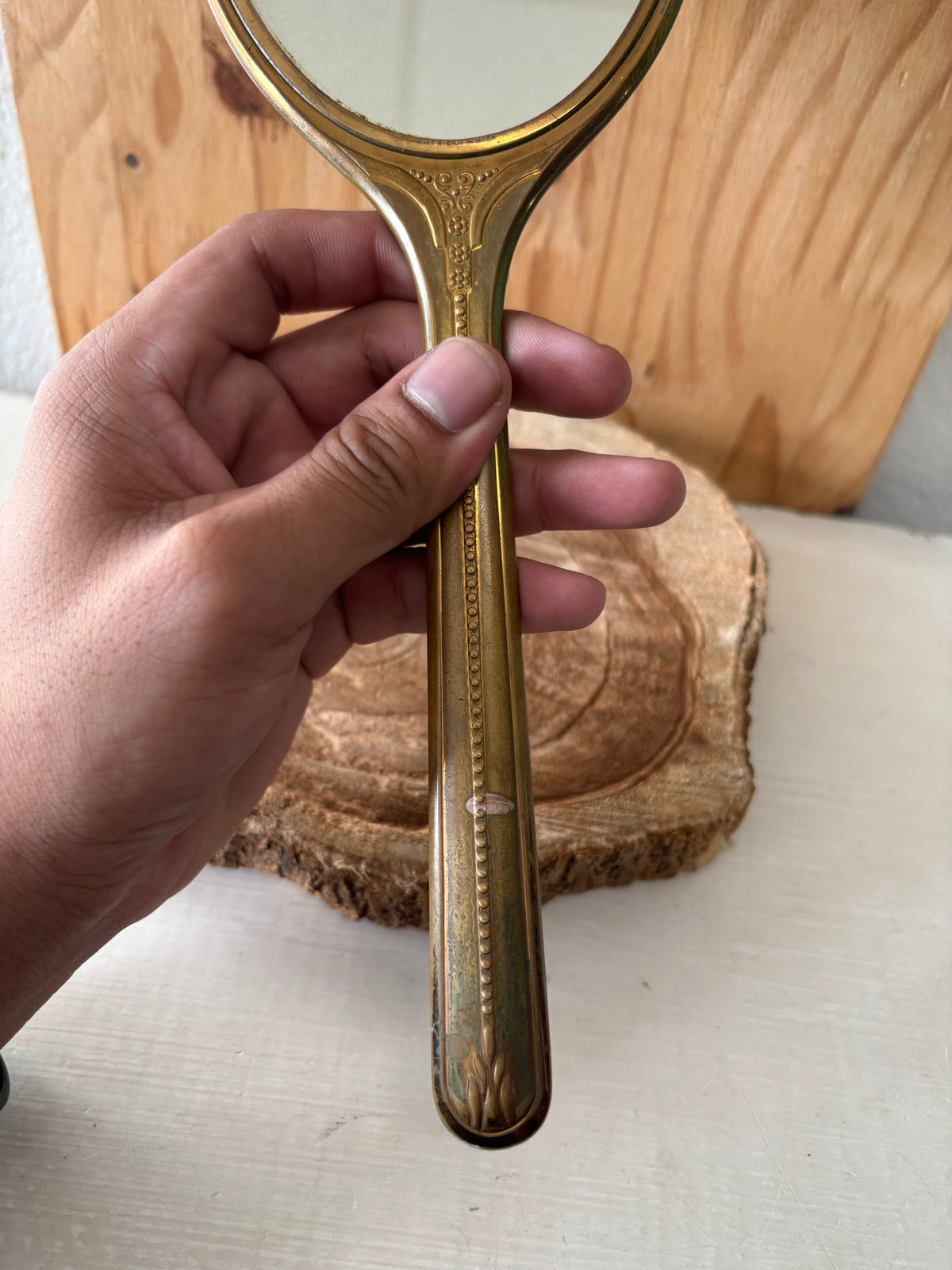 Vtg Handheld Mirror (Local Pickup Only)