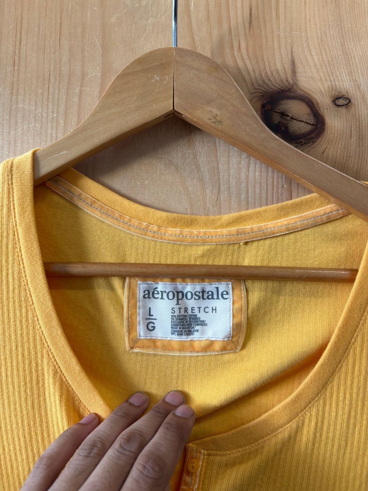 Y2K Aeropostale Yellow Henley : L