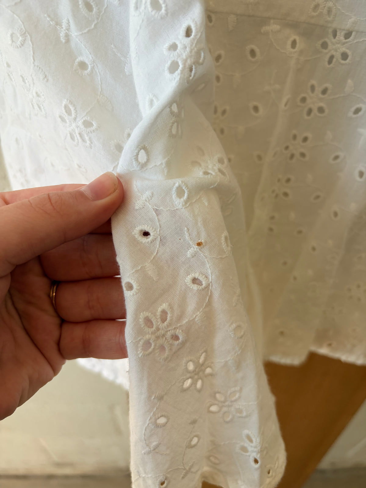 White Eyelet Skirt : 12