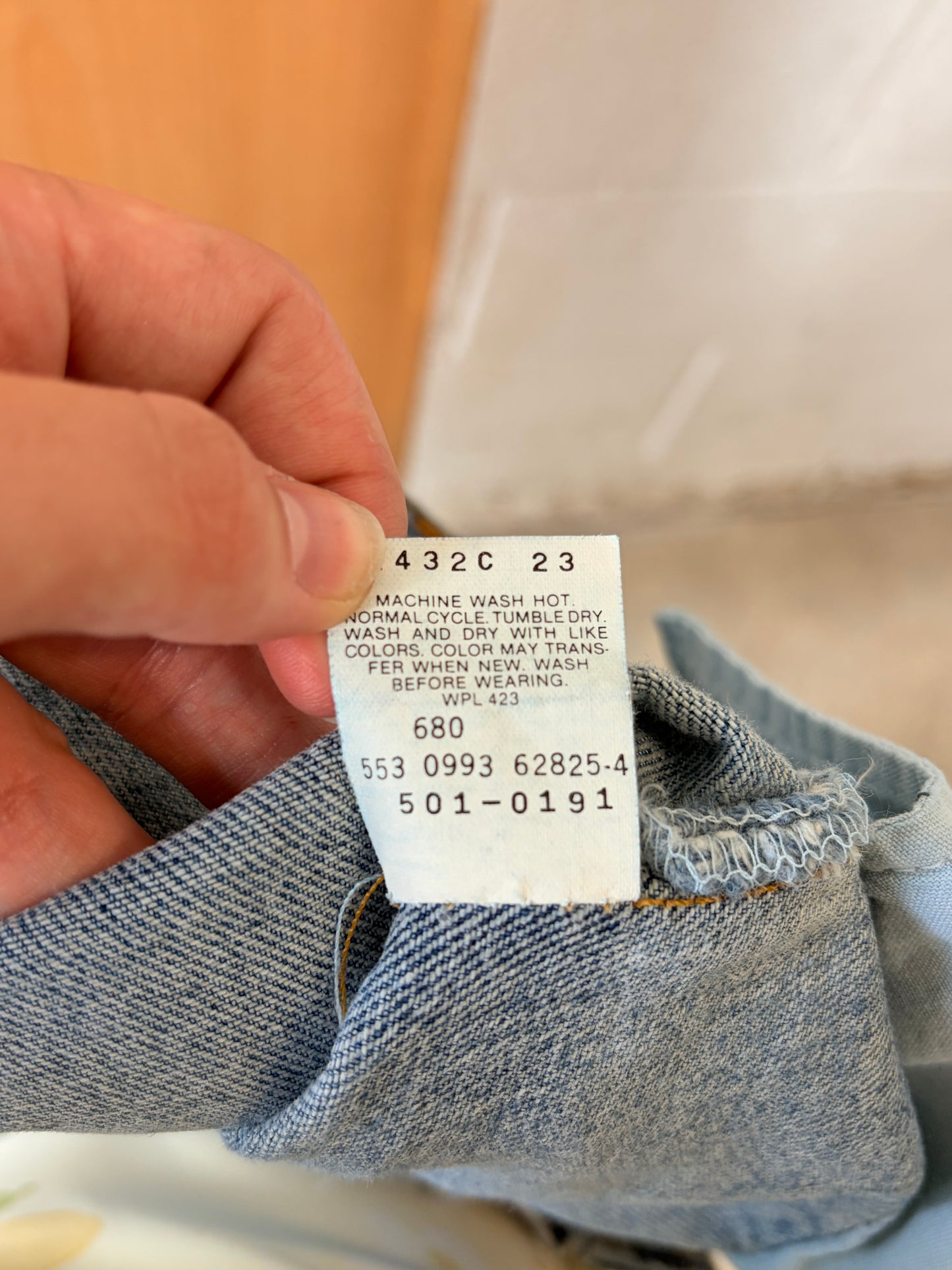 ‘93 Levi 501’s : 38x30