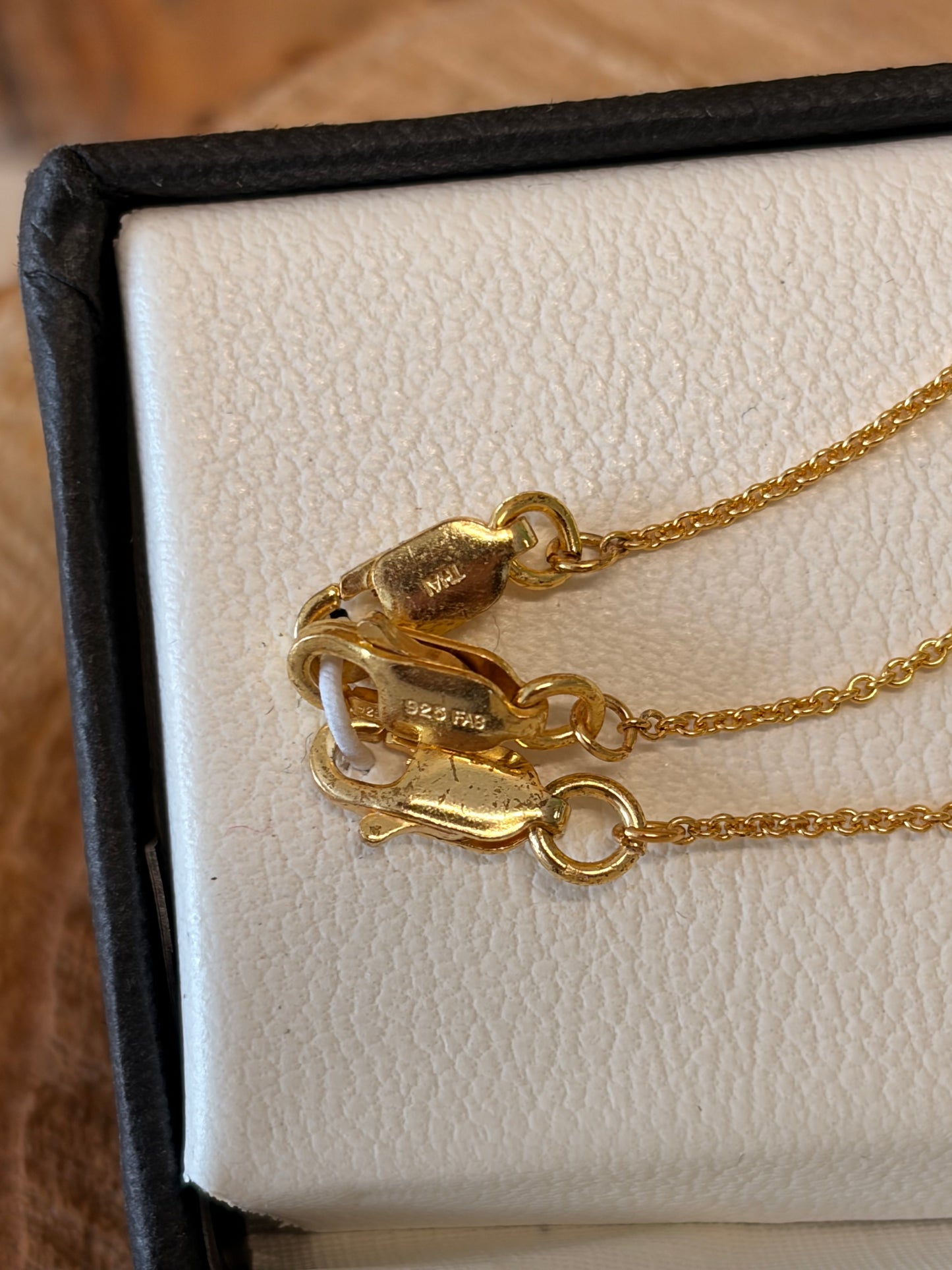 Gold Plated Sterling Anklet / Bracelet Trio