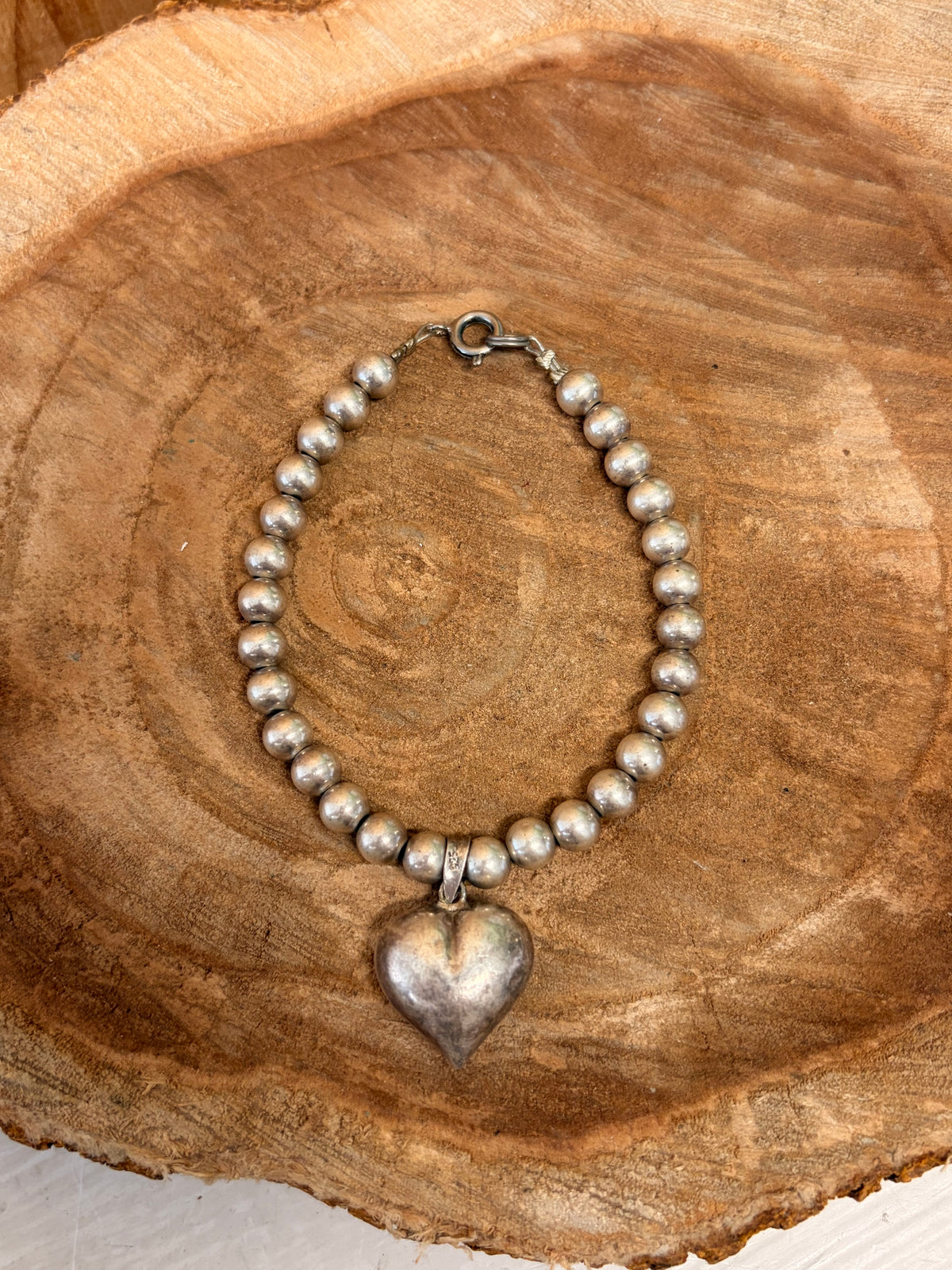 925 Silver Heart Charm Bracelet