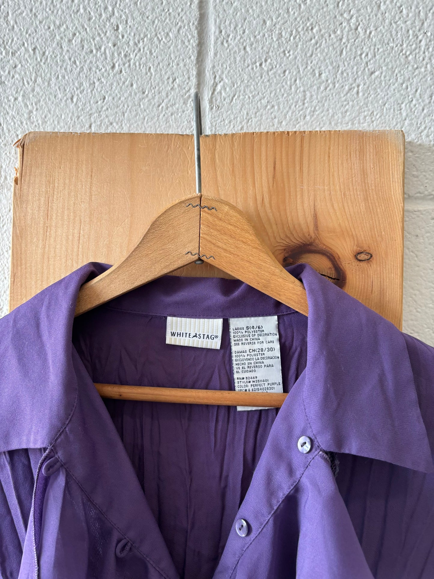 Purple Ruffle Top : S