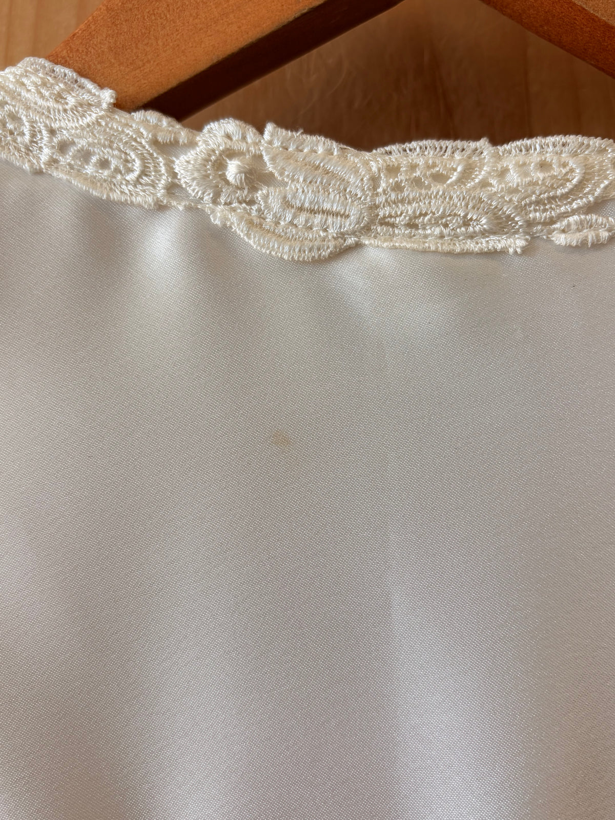 Vtg Sheer White Chiffon Robe : S