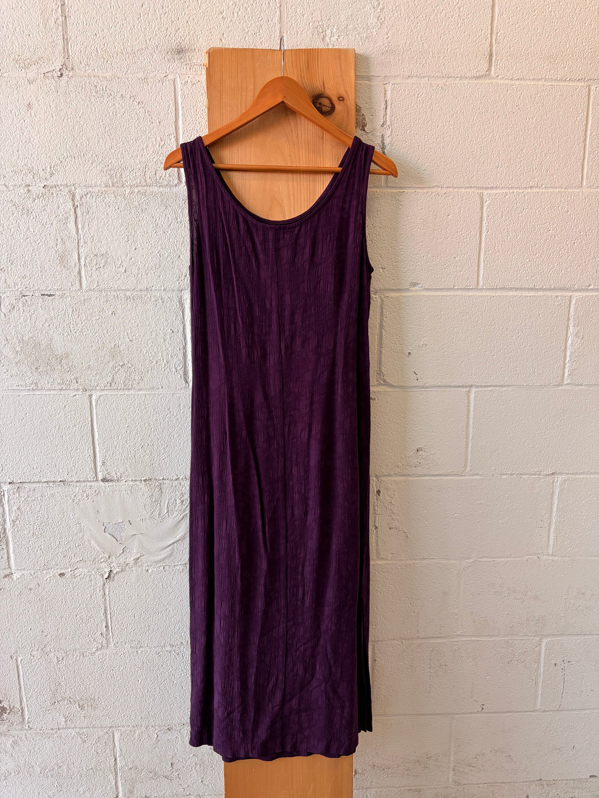 Vtg Embroidered Purple Dress : 10