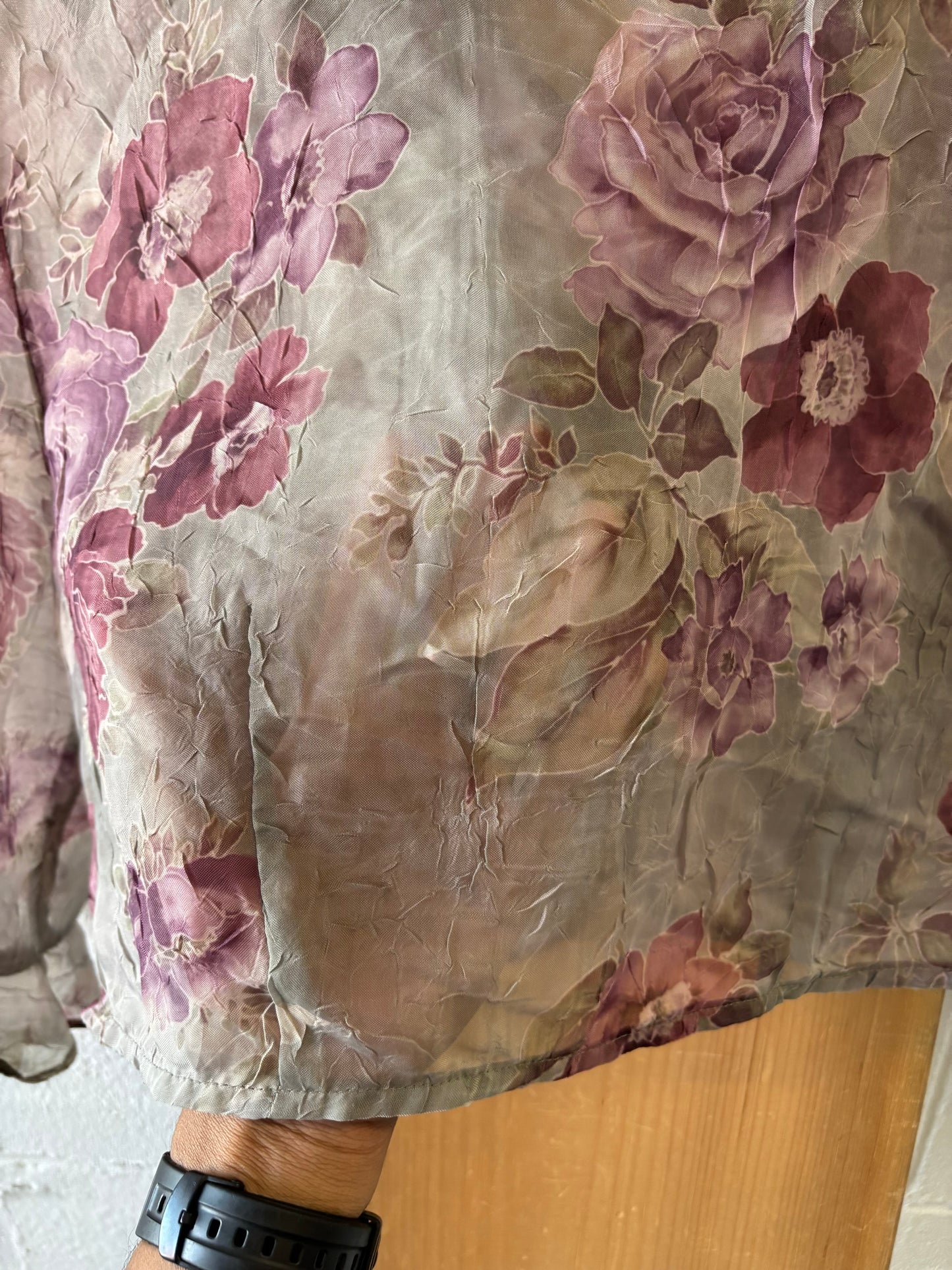 Semi Sheer Floral Top : 14P