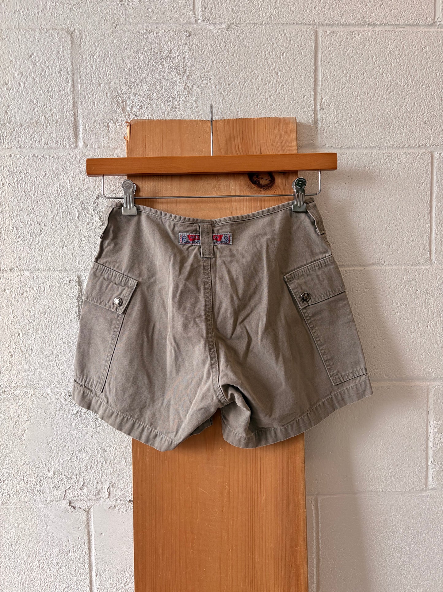 Vtg Silver Button Fly Shorts : 27