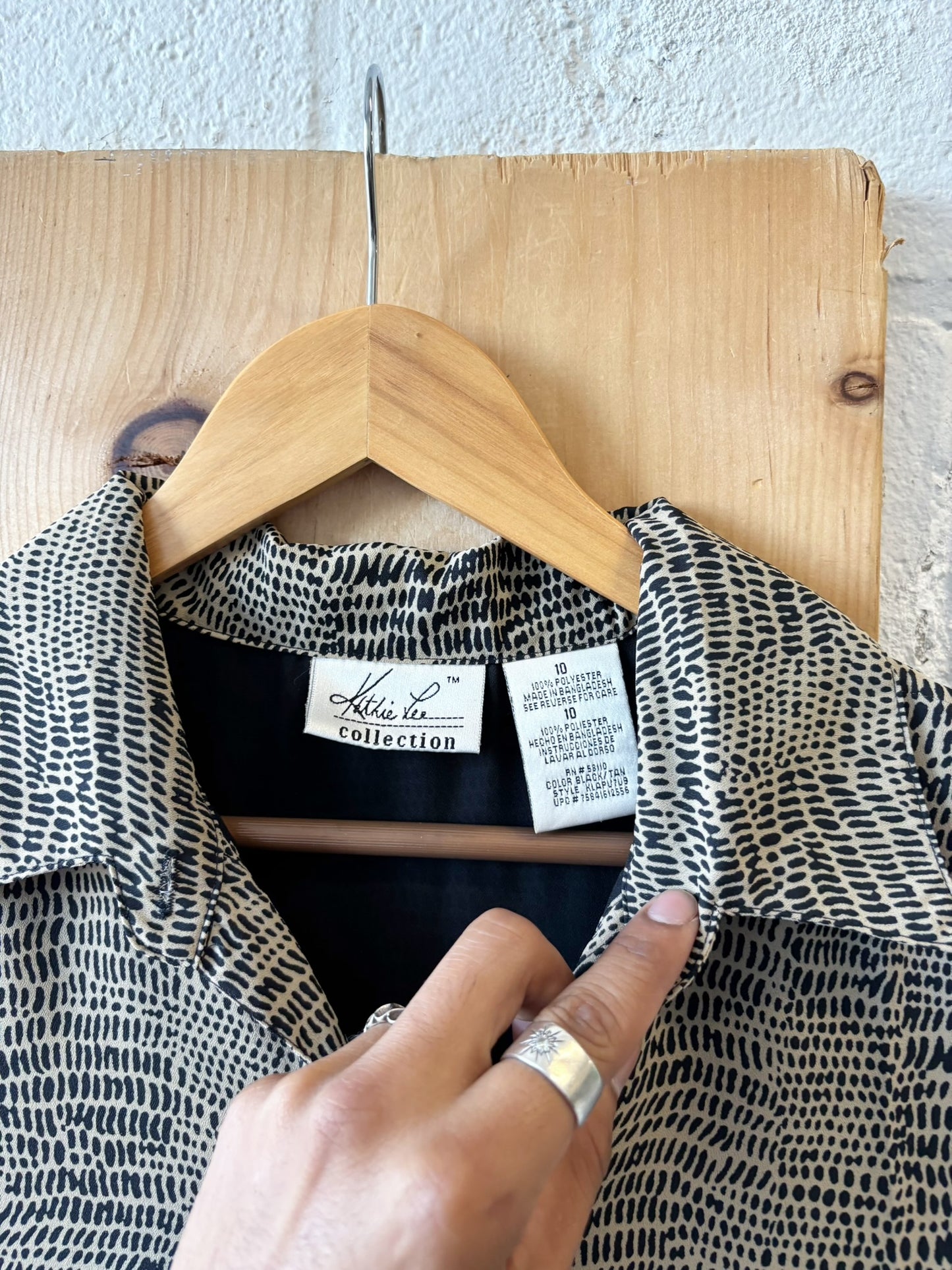 Vtg Button Front Dress : 10