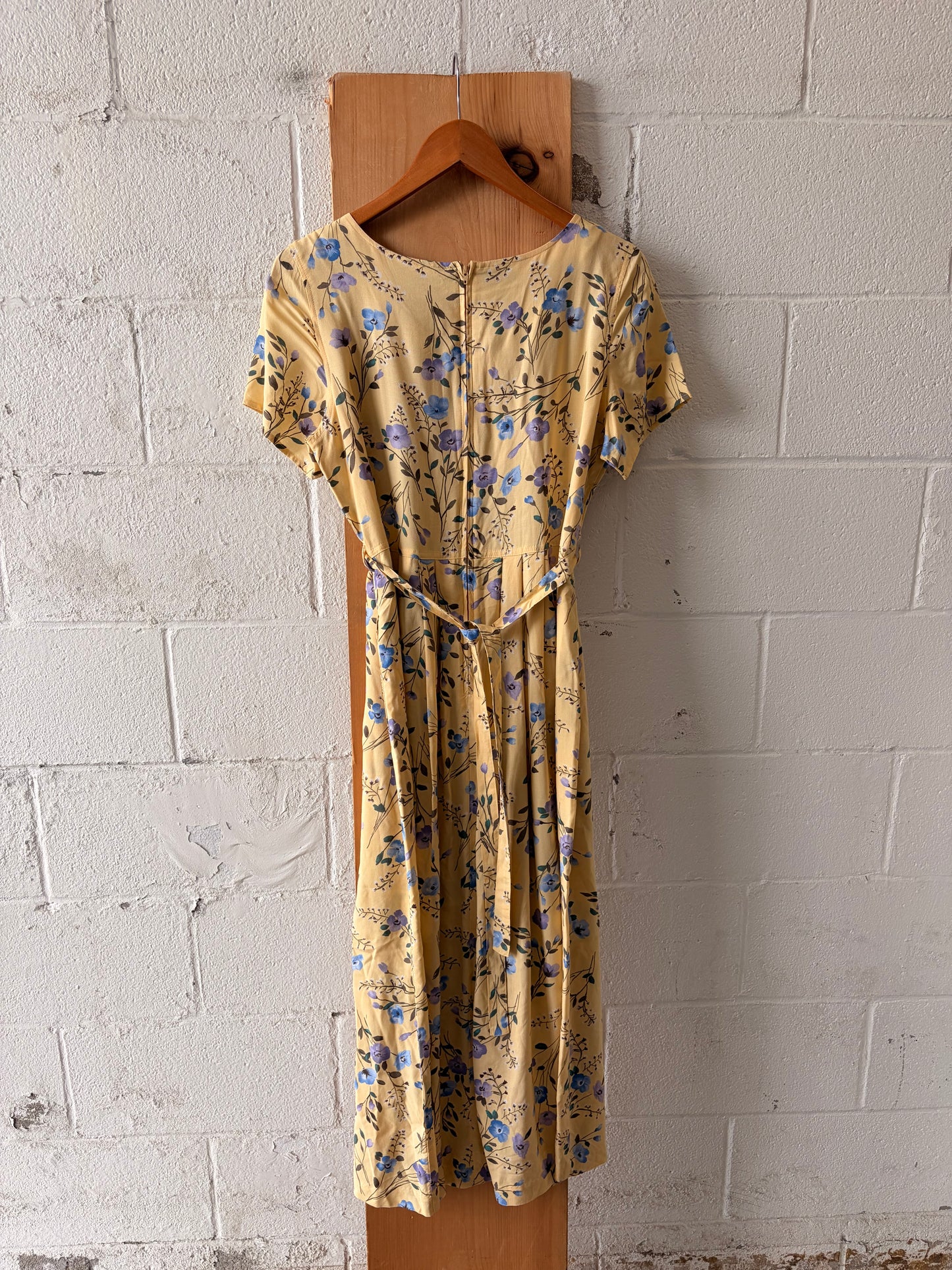 Floral Yellow Dress : S