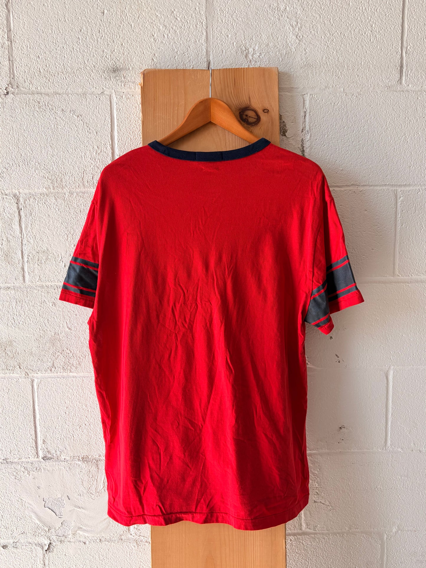 Red & Navy Polo Tee : L