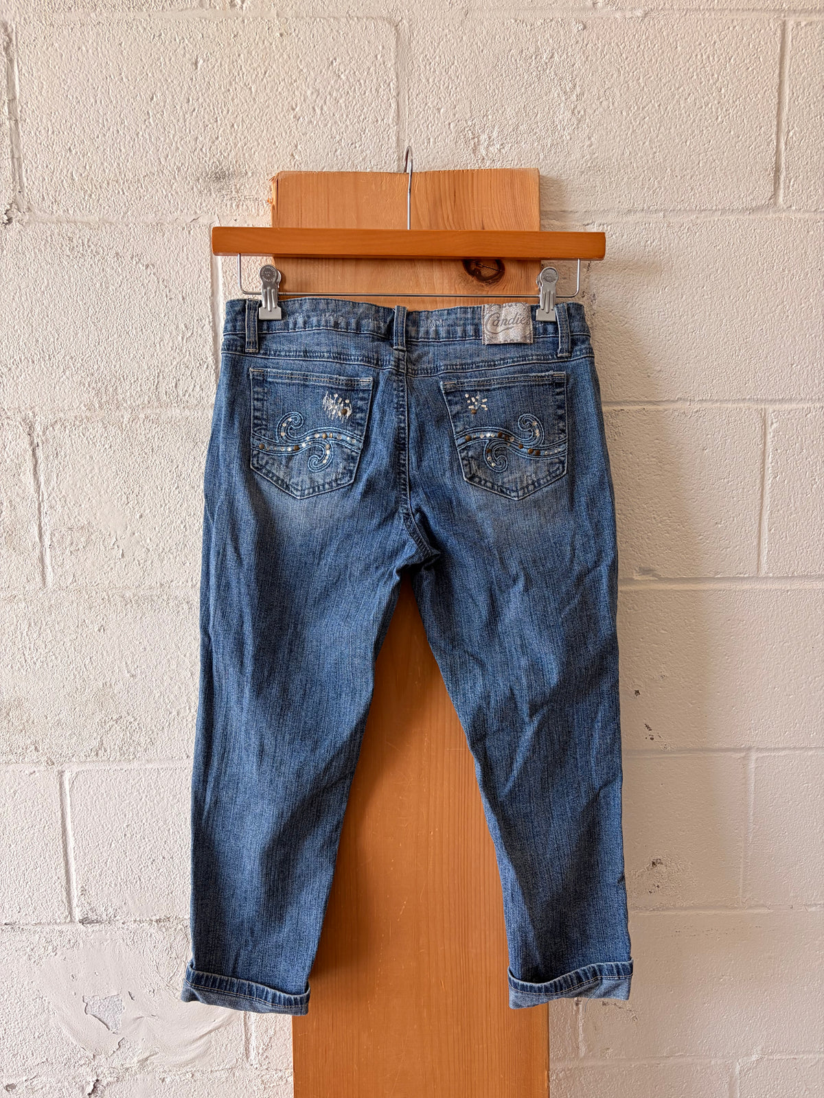 Y2K Studded Cuffed Capris : 7