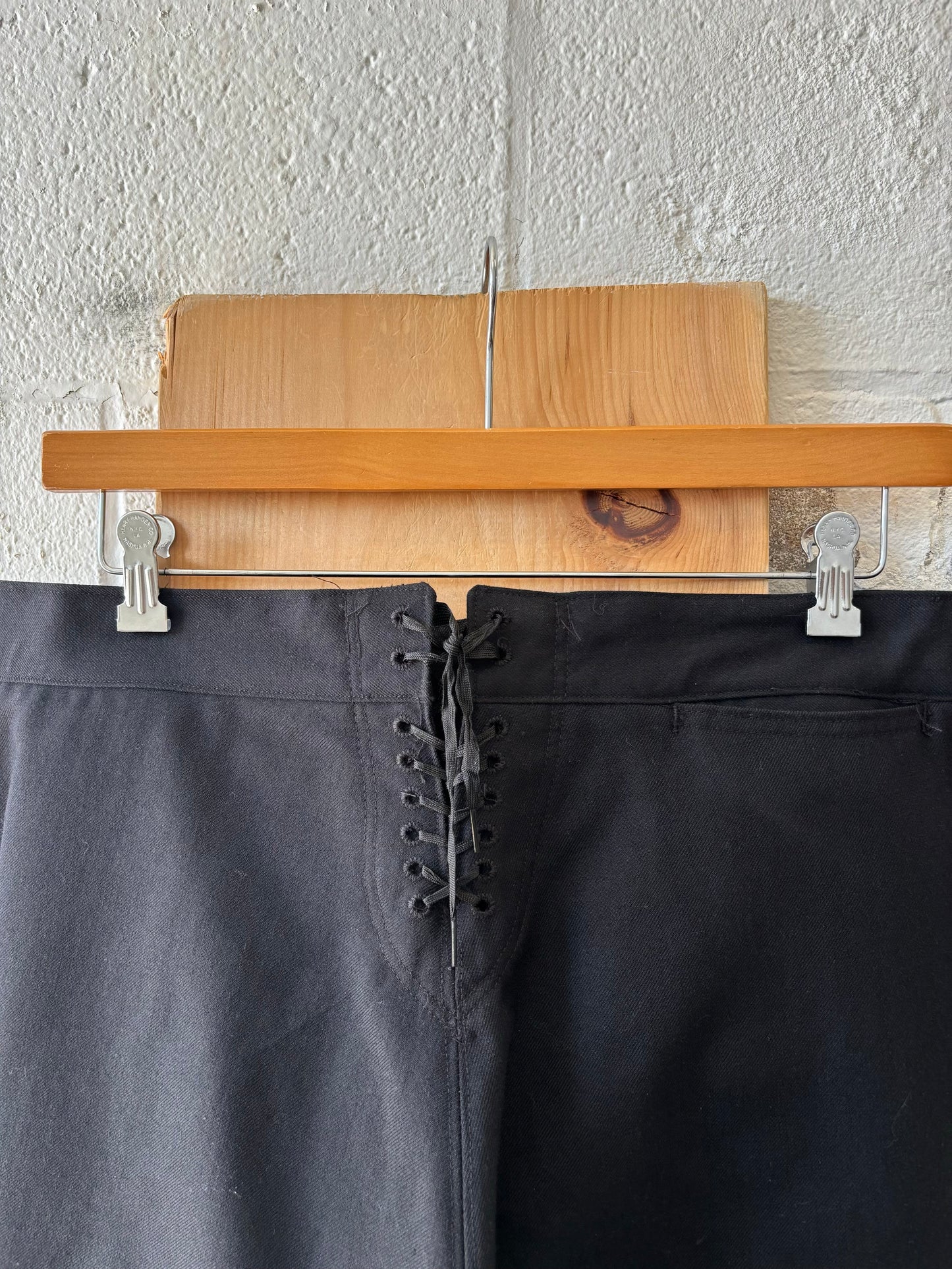 Vtg Navy Wool Sailor Trousers : 38” W