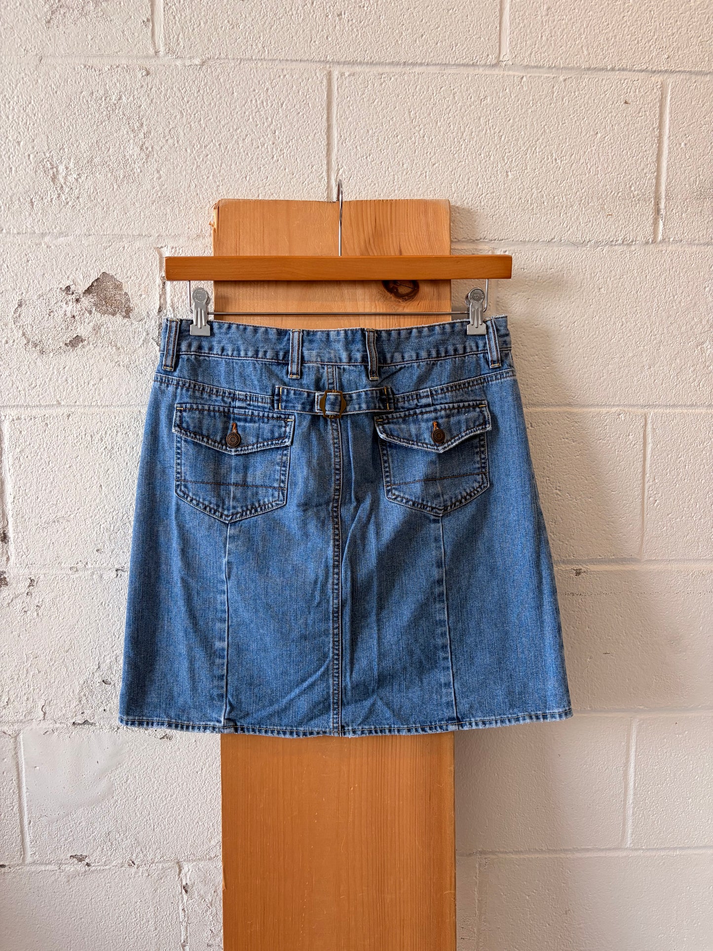 Y2K Low Waisted Denim Skirt : 10