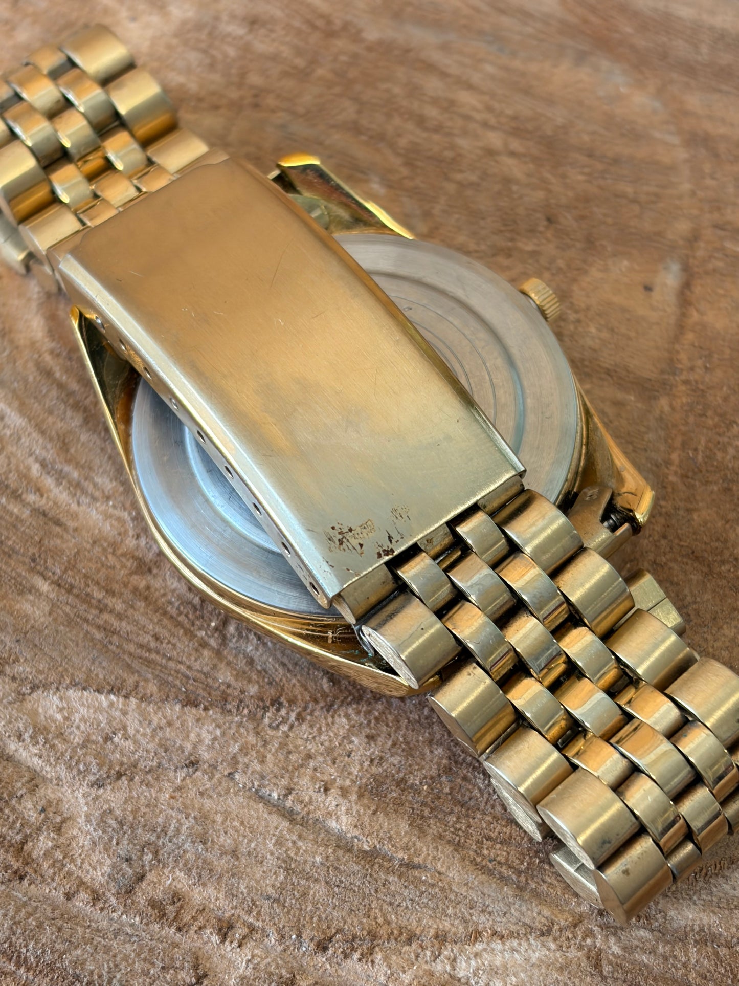 Vtg Timex Gold Tone Watch (Untested - As Is)