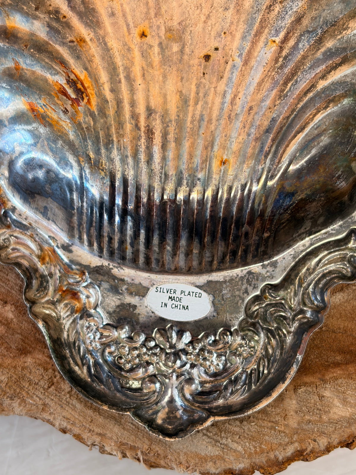 Silver Plated Shell Trinket Dish
