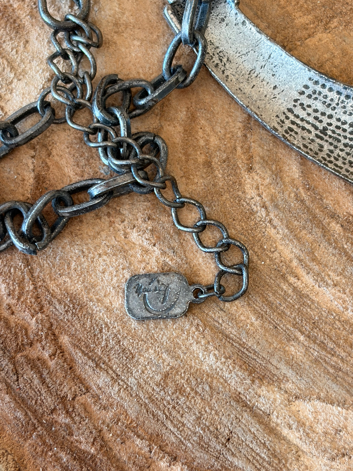 Silver Tone Statement Necklace