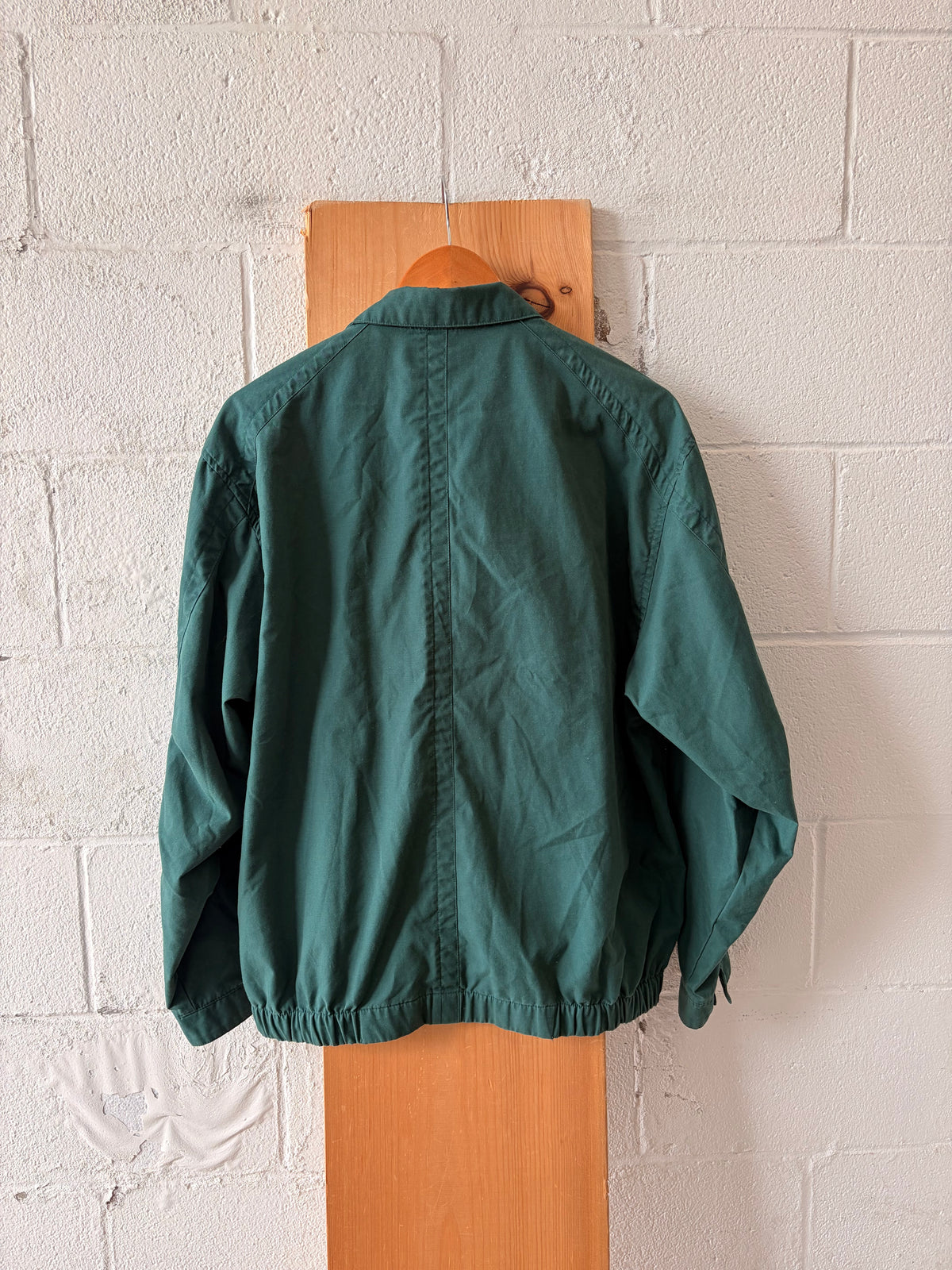 Vtg Green London Fog Bomber Jacket : L